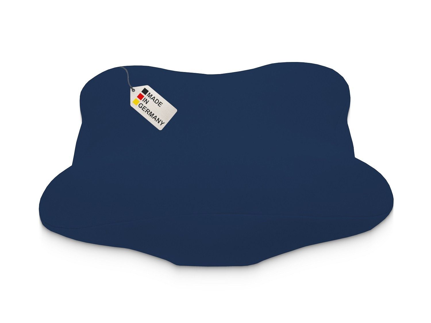DUKAL Kissenbezug Derila (Ergo) Memory Foam Kissen, 100% Baumwolle, (1 Stück), aus hochwertigem Doppel-Jersey, mit Spannumrandung, Made in Germany, Kissenhülle