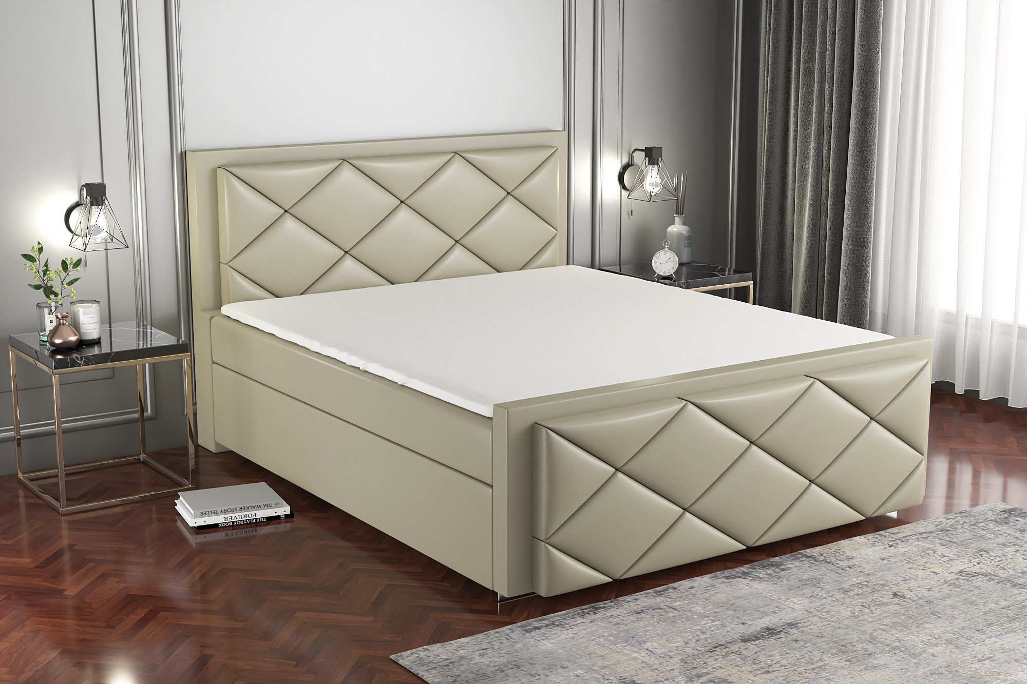 A&J MöbelLand GmbH Boxspringbett SAXI mit günstig online kaufen