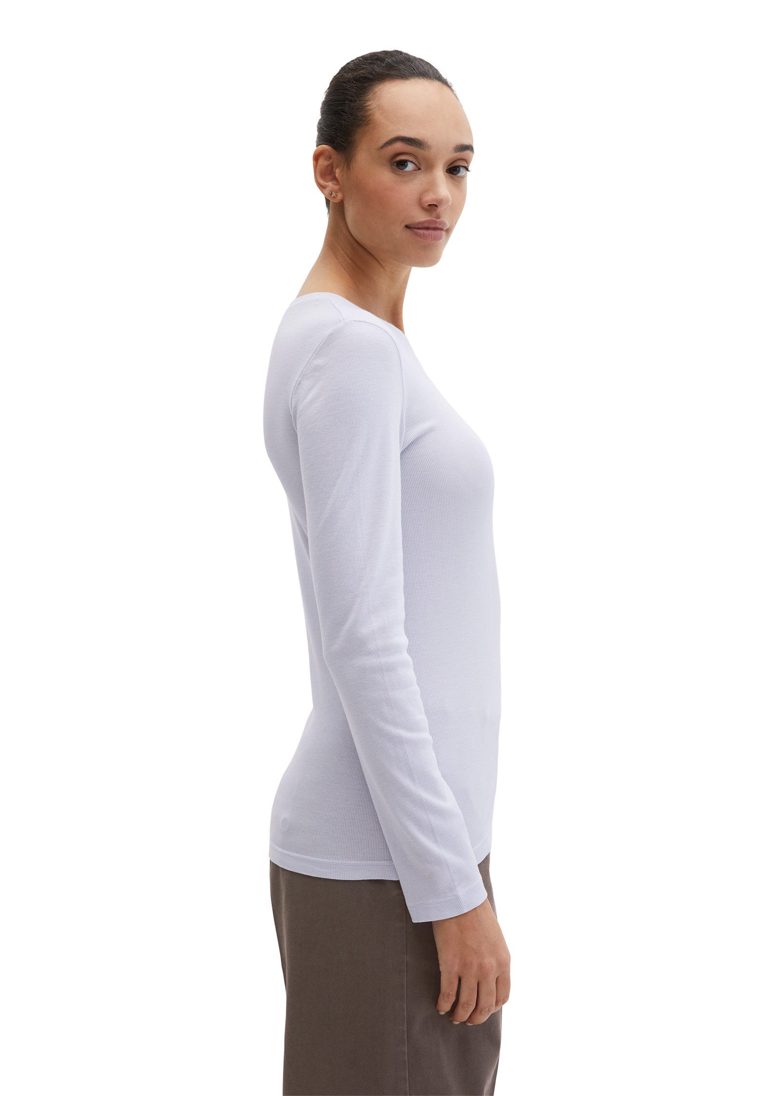 Marc O'Polo Langarmshirt aus Rippjersey – Bild 2 von 5