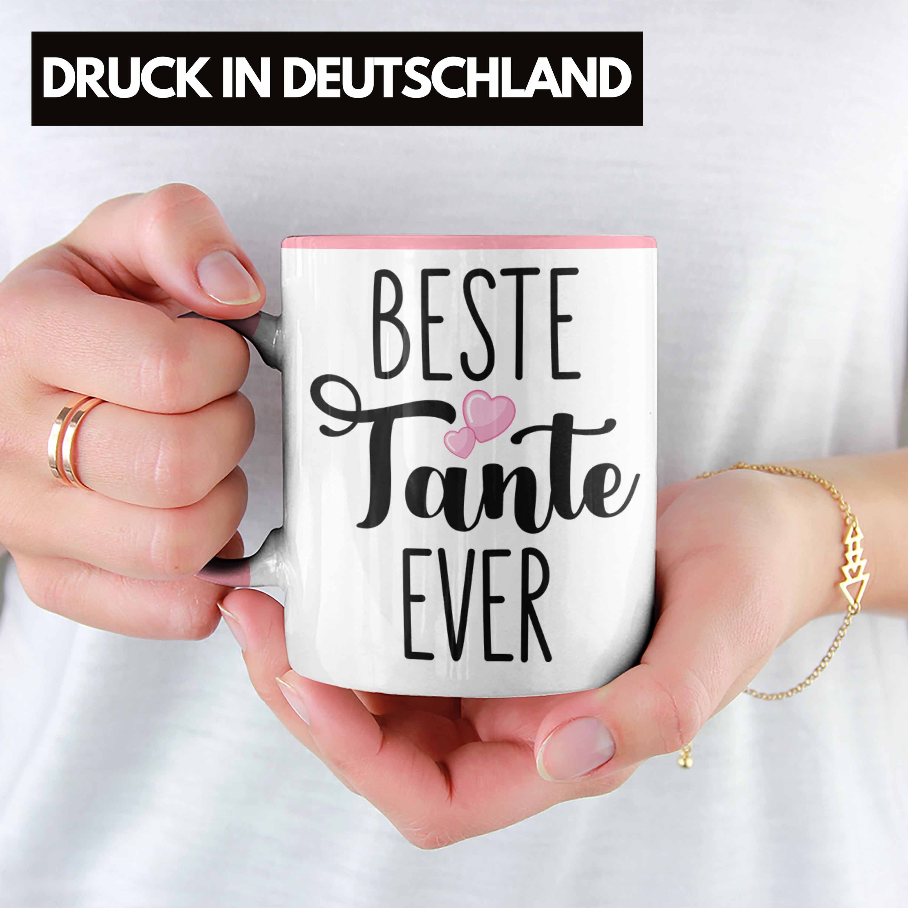 Tasse Geschenk Weihnachten Beste Trendation Rosa Tasse Lustig - von Geschenkideen Trendation Ever Tante Geburtstag Nichte