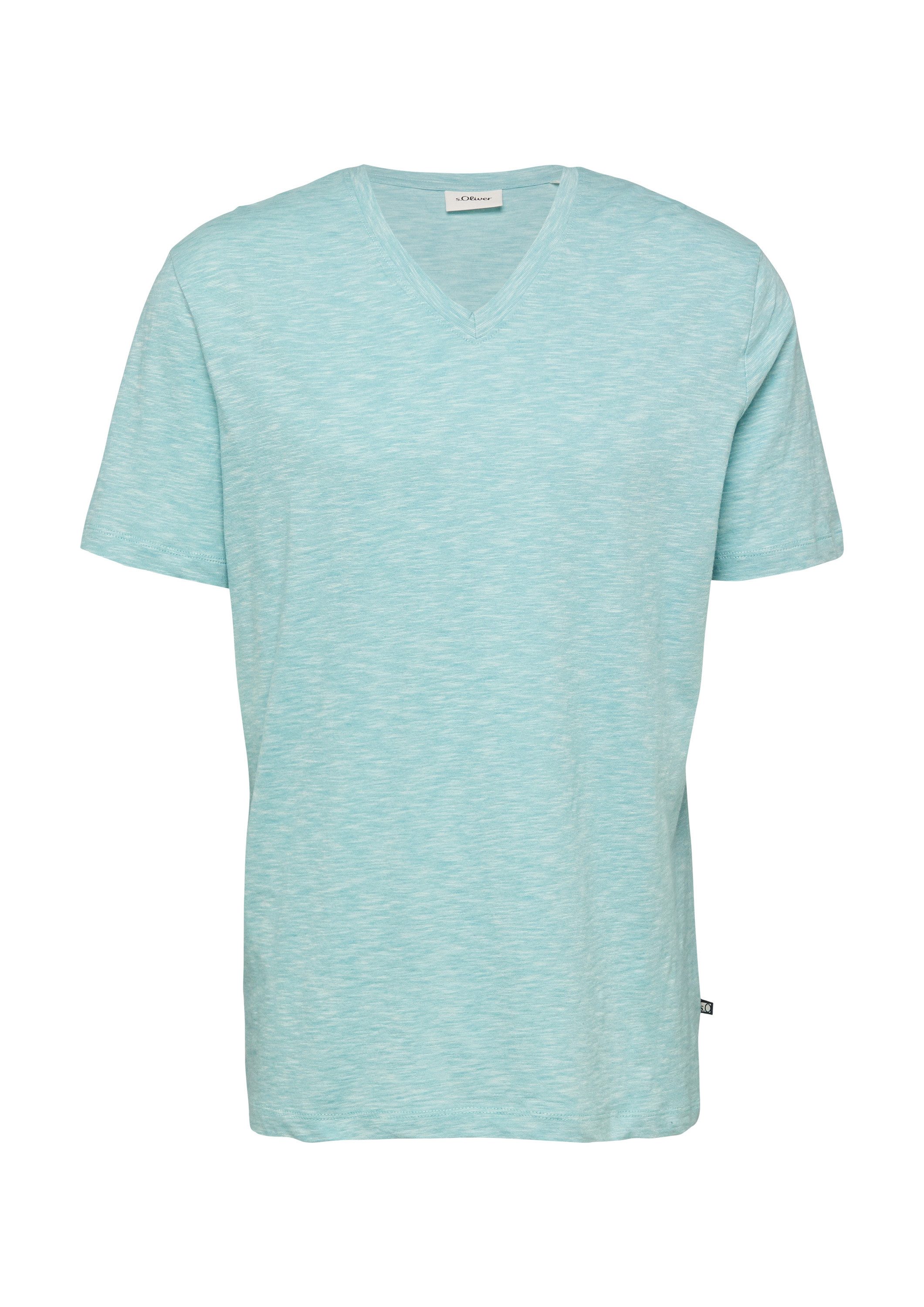 s.Oliver Kurzarmshirt T-Shirt T-Shirt mit V-Ausschnitt günstig online kaufen