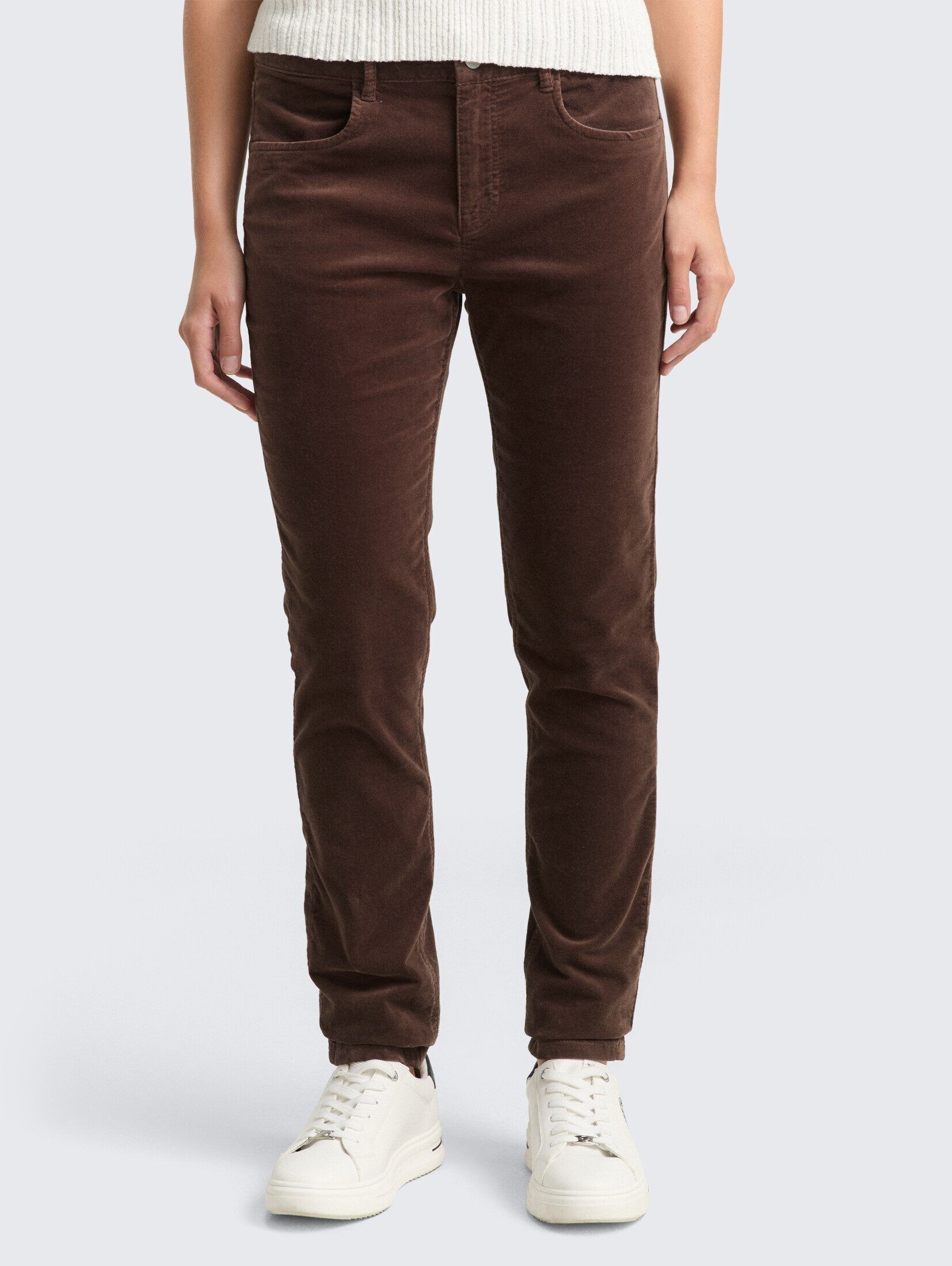 TOM TAILOR Denim Stoffhose Hosen & Chino TTNELA EXTRA SKINNY Samthose günstig online kaufen