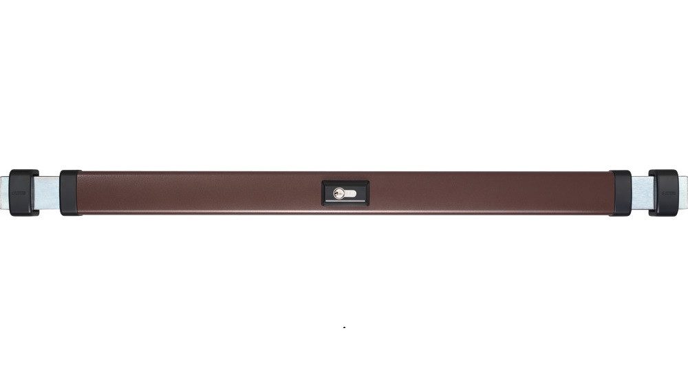 ABUS Panzerriegel PR2600 Panzerriegel, mit Zylinder EC550 30/60, Querriegel, Braun, Für Türbreiten von 735 - 1.030mm, Zweitourig schließend, 3-Schlüssel