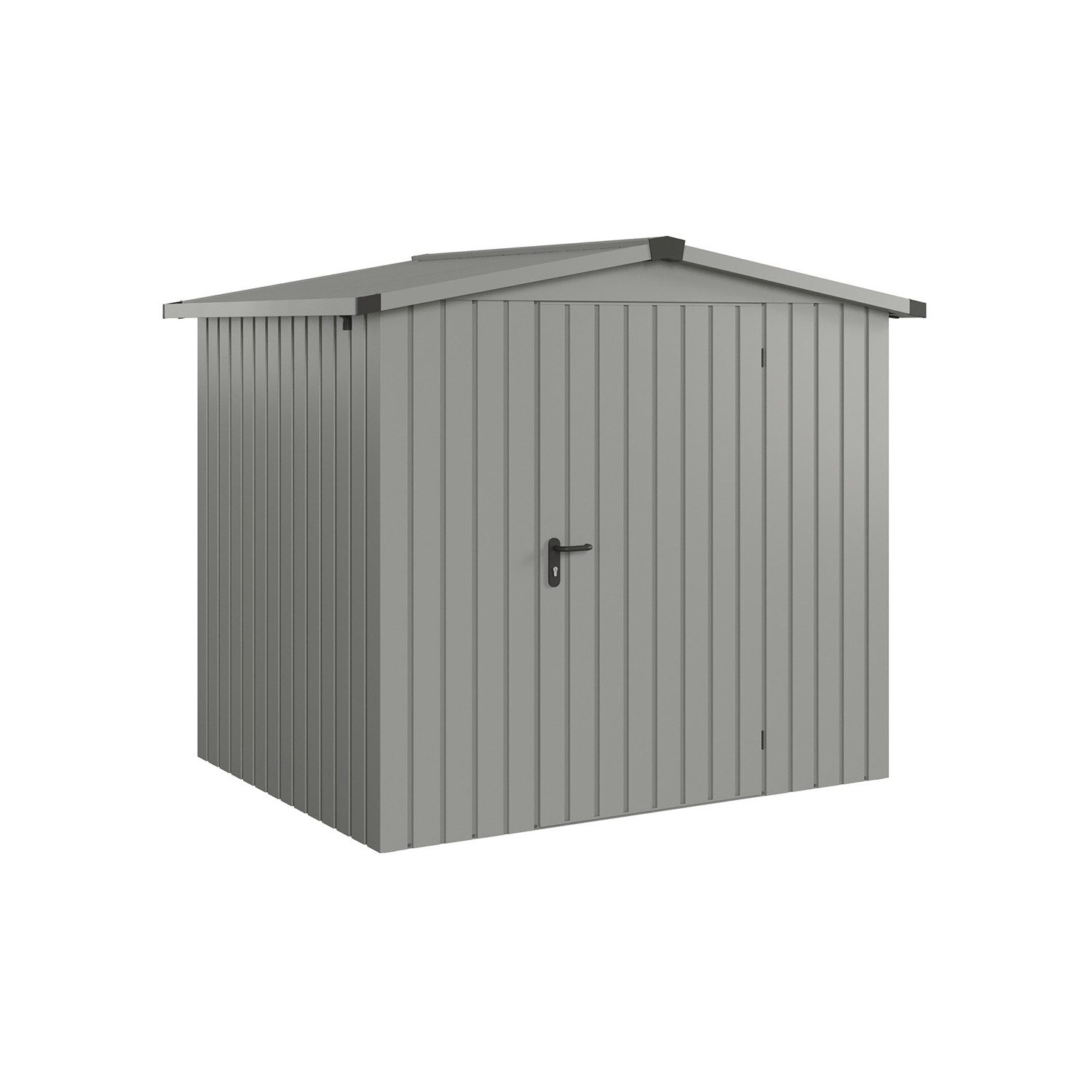 Hörmann Ecostar Gerätehaus Metall "Euroline Trend", BxT: 214x166 cm, graualuminium