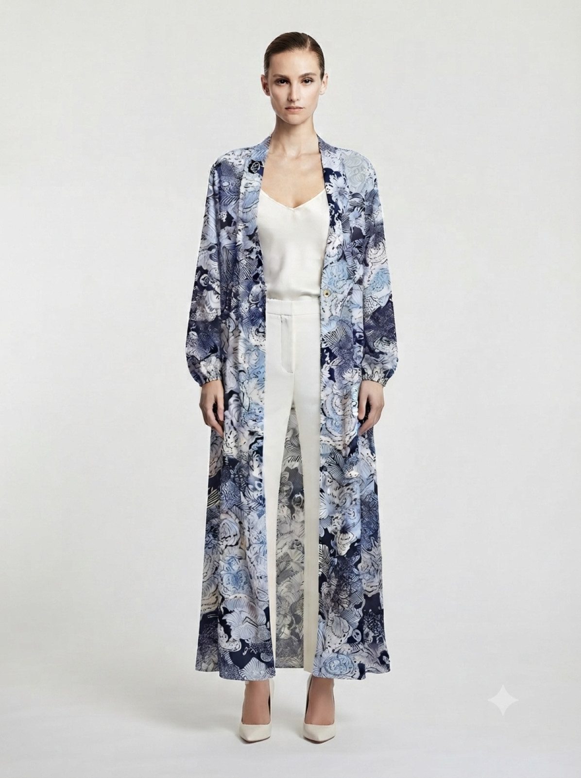 PfauGermany Blusenkimono ShrugAbaya im Kimono-Stil. Einheitsgröße:Länge 140cm. Brustweite 60cm.