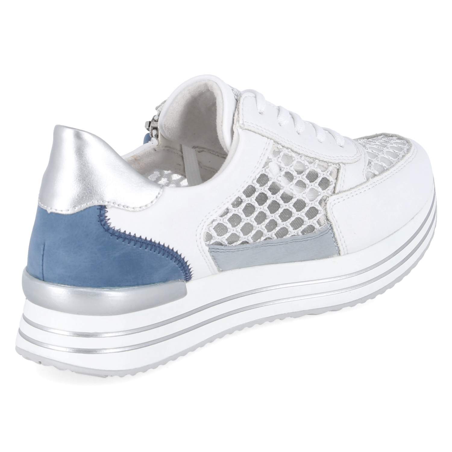 Remonte Remonte Plateau Sneaker D1329-81 Damen Textil & Synthetik white Schnürschuh – Bild 4 von 5