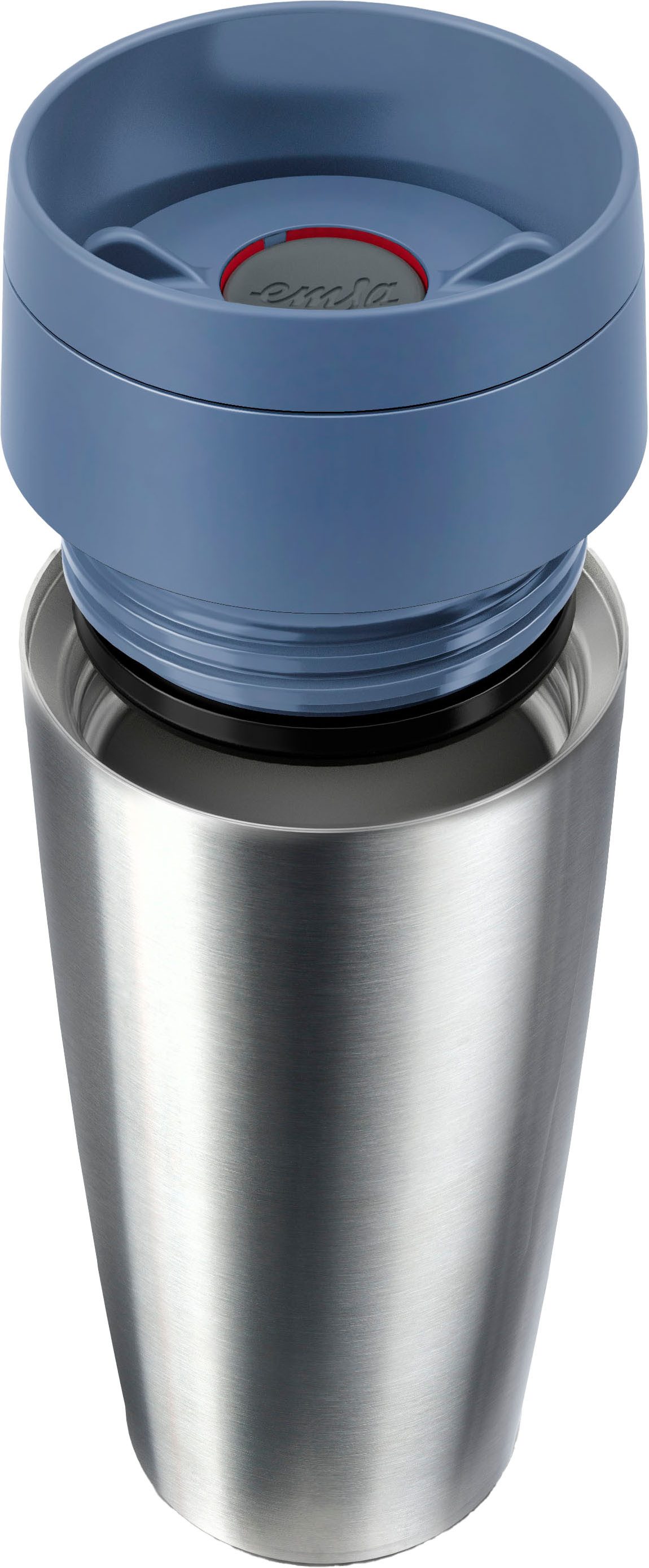 Emsa Thermobecher Travel Mug Eco, 1-tlg., Edelstahl, 0,36 Liter, auslaufsicher, 8h kalt, 4h warm, 360° Trinköffnung