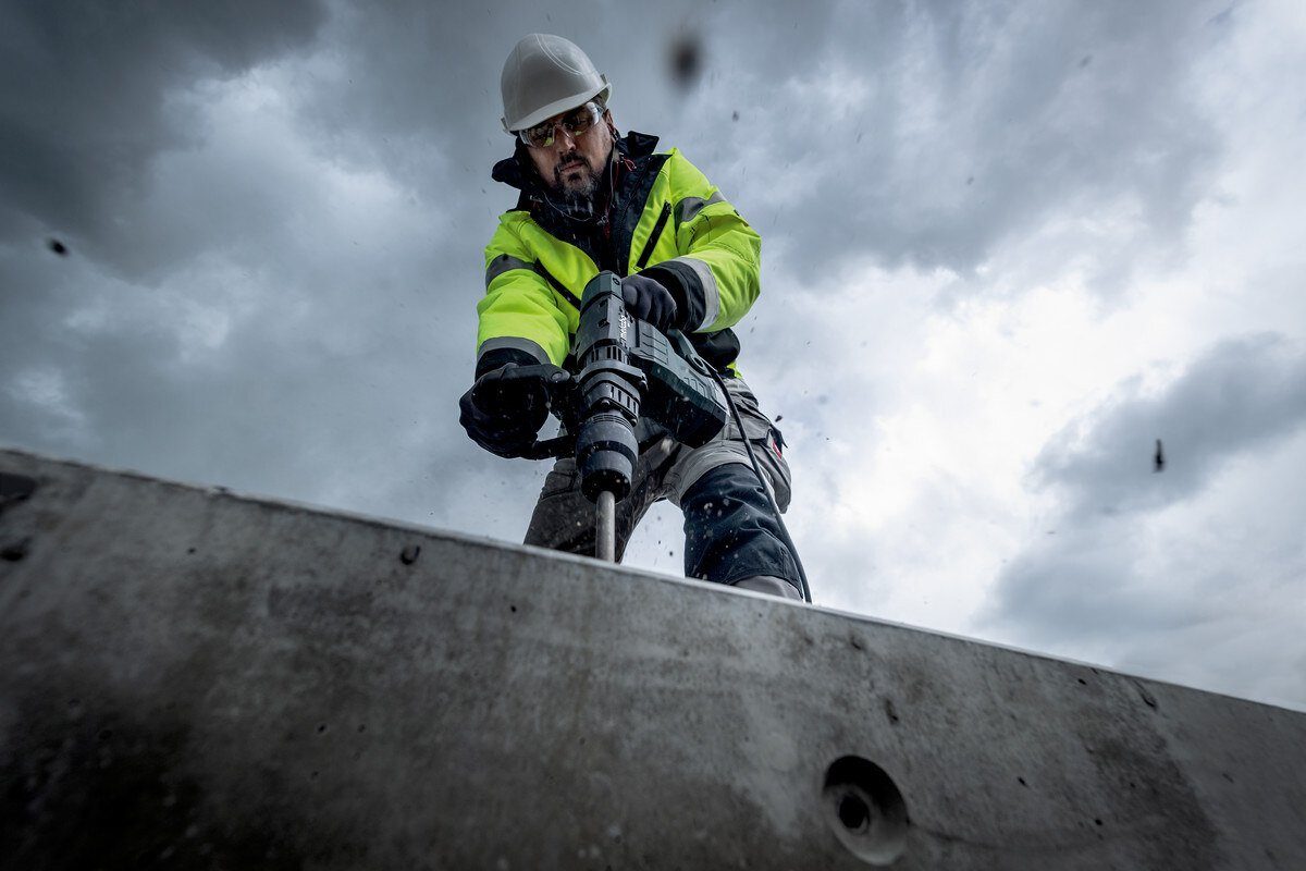 metabo Abbruchhammer MH 5, 1100 in W, für SDS-max, Meißelhammer im Kunststoffkoffer