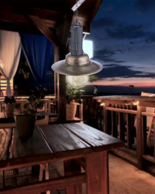 bmf-versand LED Solarleuchte Solarleuchten Garten 2er Set Hängeleuchte Solarlampe Außen, Solar, Gartenbeleuchtung, LED fest integriert, Warmweiß, Außenleuchte, Hängelampe, Pendelleuchte, Pendellampe, Gartenleuchte