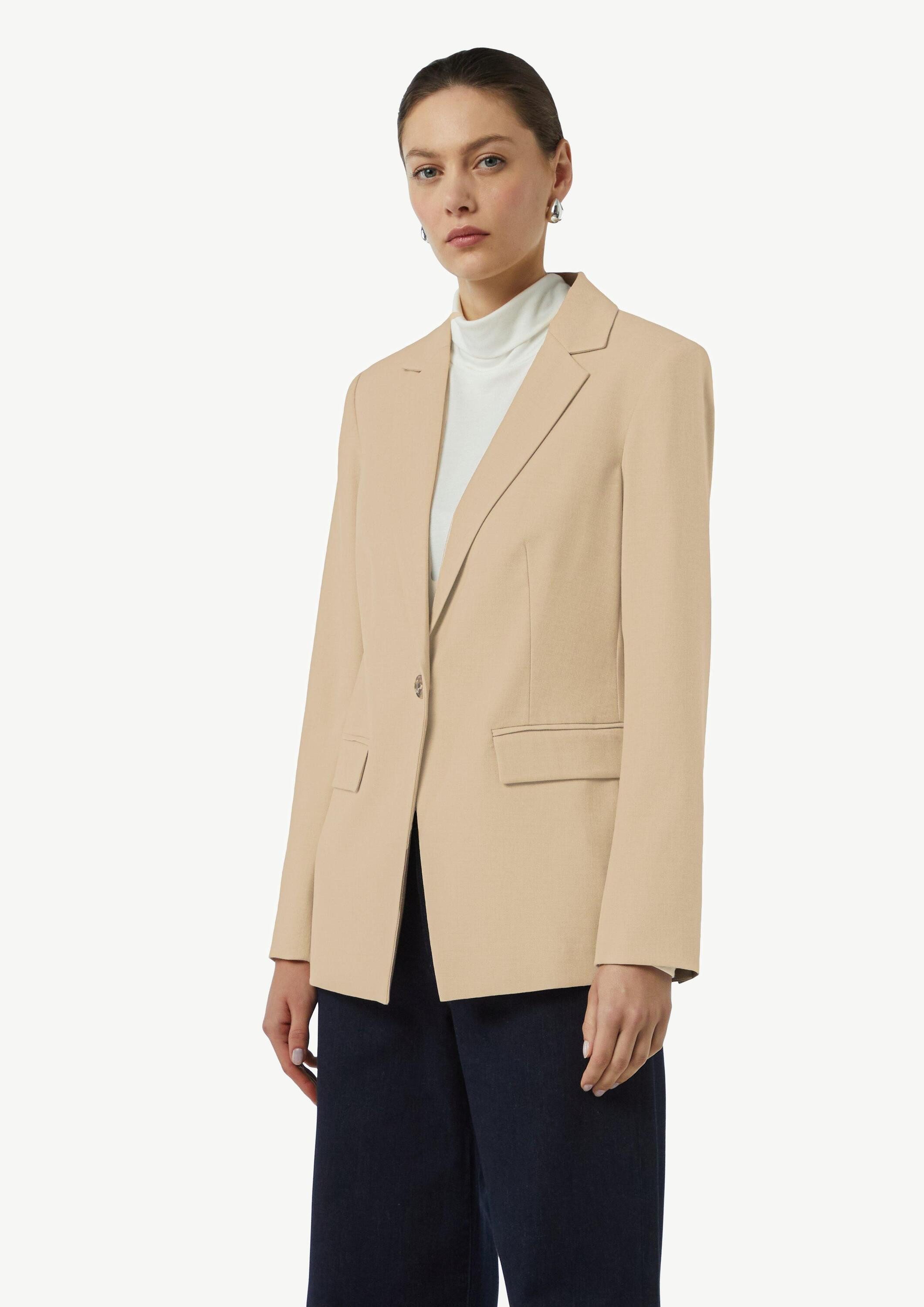 comma Jackenblazer Indoor-Blazer Antaillierter Blazer mit Twillstruktur