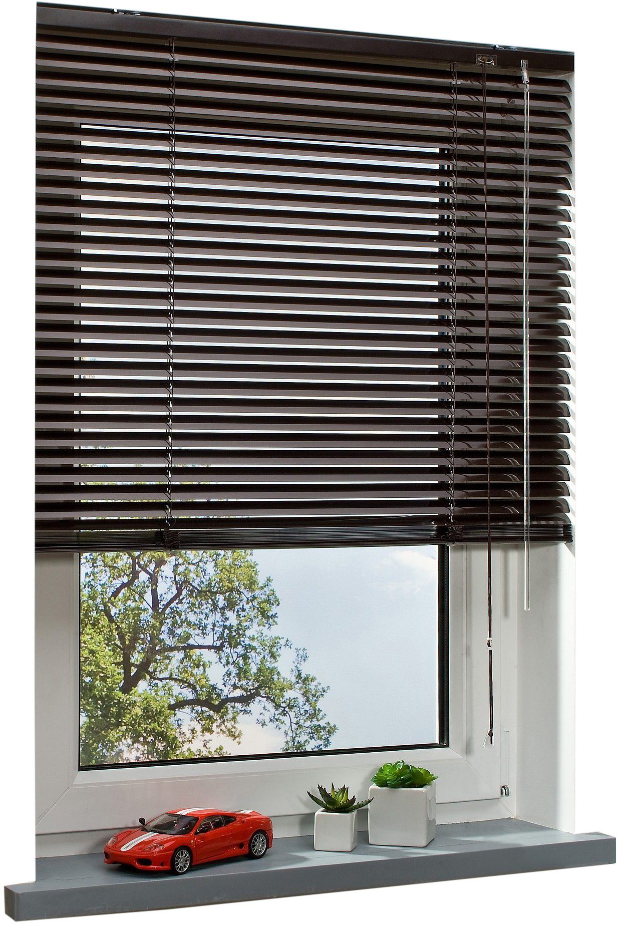 Liedeco Jalousie Aluminium-Jalousie, mit Bohren, freihängend, günstig online kaufen