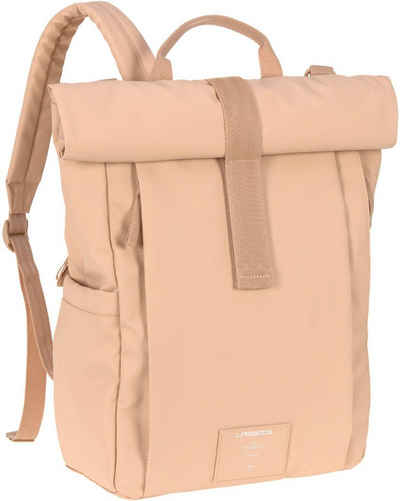 LÄSSIG Wickelrucksack Green Label, Rolltop Up, peach rose, vegan; zum Teil aus recyceltem Material