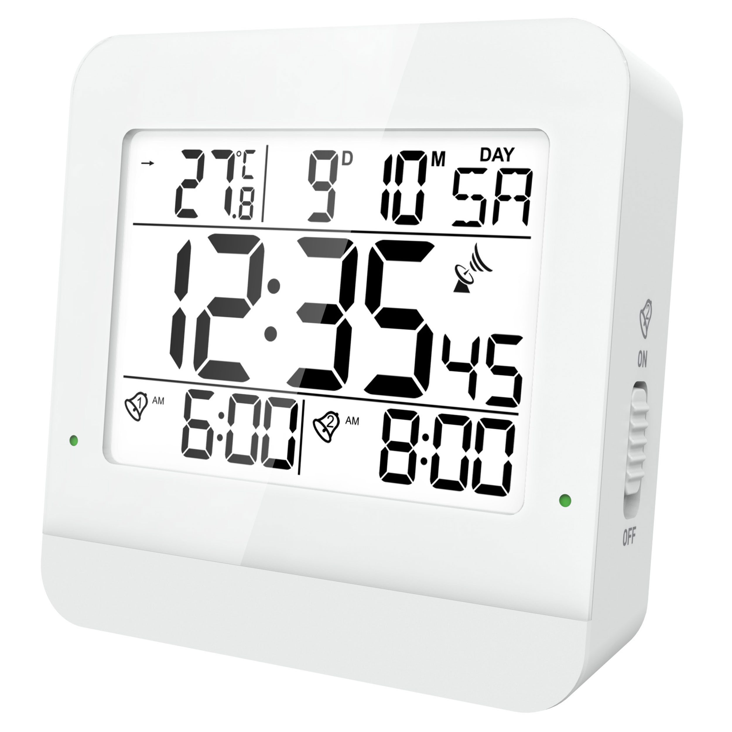 Miraval Funkwecker Funkwecker mit Temperaturnazeige Datumsanazeige Temperat günstig online kaufen