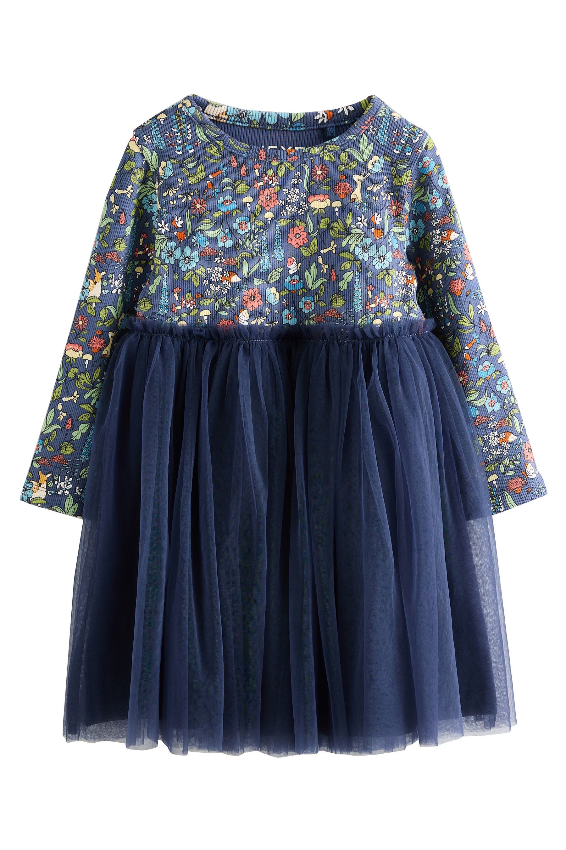 Next Partykleid Mesh-Partykleid mit langen Ärmeln günstig online kaufen