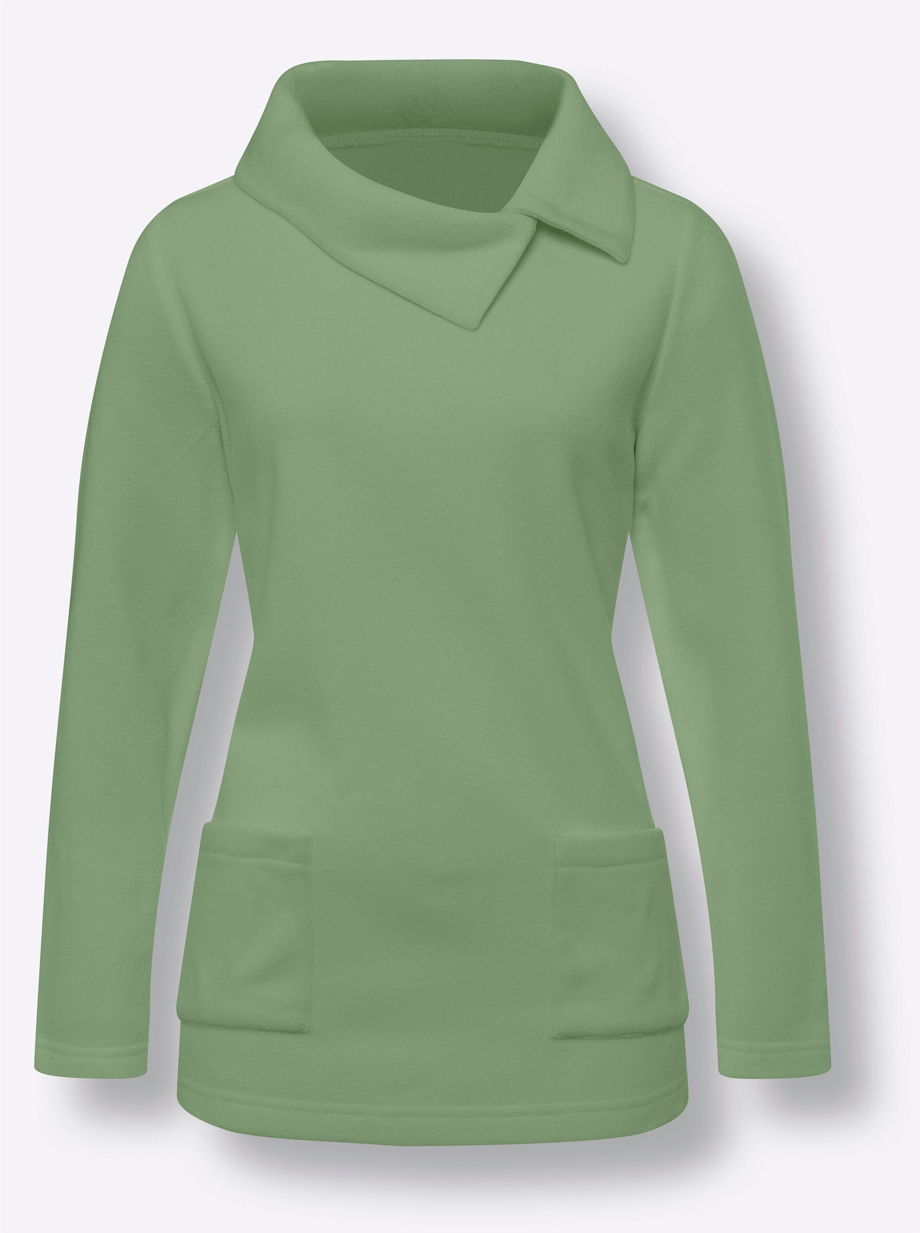 Sieh an! Fleeceshirt Fleece-Shirt Langarm
