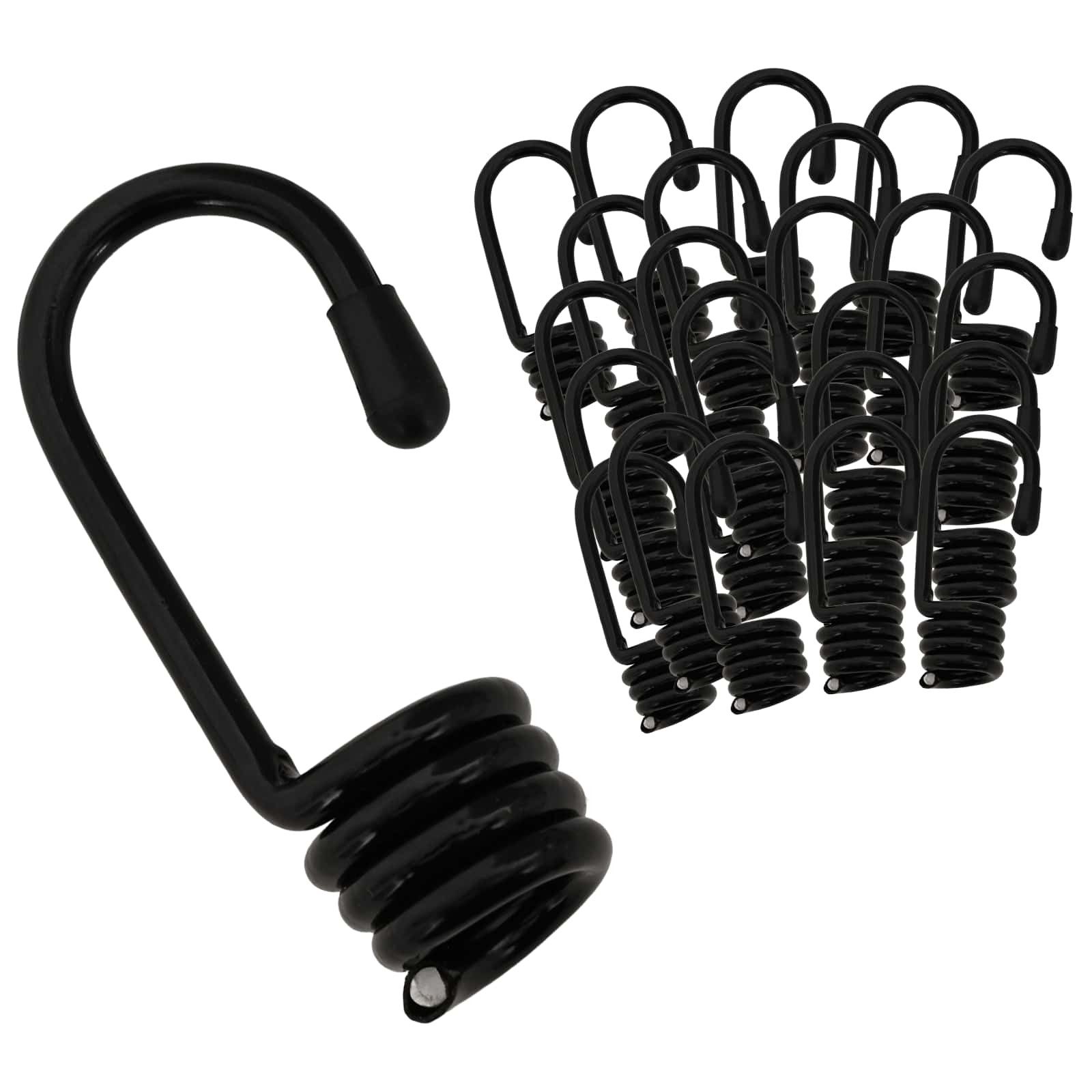 vidaXL Zeltteppiche Haken 100 Stk. Schwarz 8 mm x 5 cm Stahl