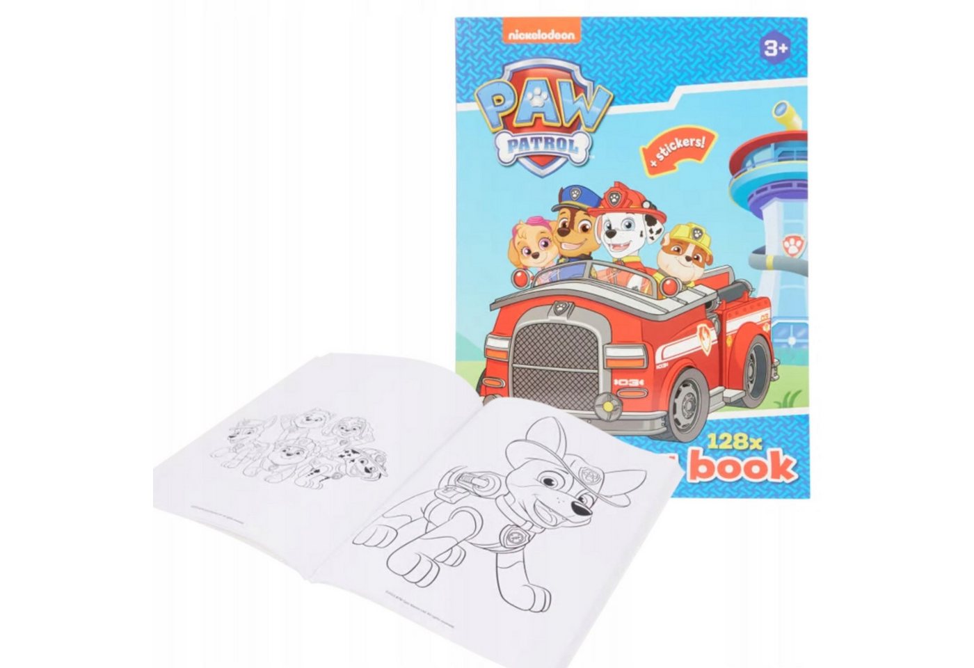 Thumbnail - Wins Holland Malbecher PAW Patrol Malbuch A4, 128 Seiten + 40 Sticker. Perfekt fur Kinder
