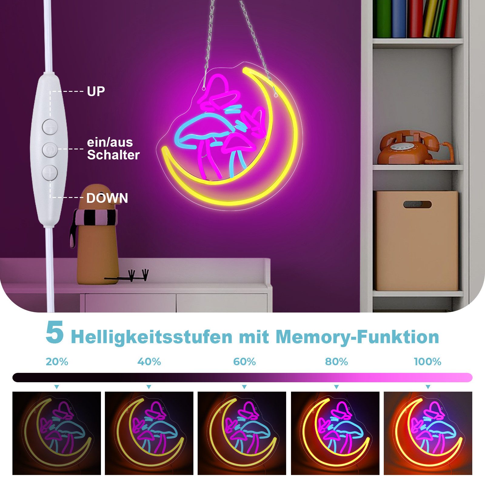 MUPOO Dekolicht LED Neon Schilder für günstig online kaufen