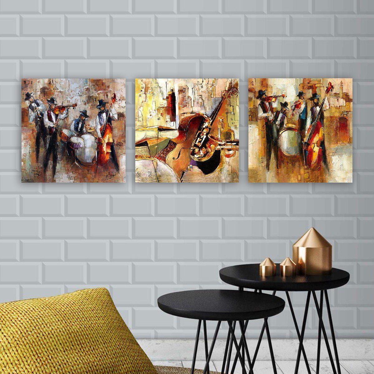 Wallity Leinwandbild RMY1183, Bunt, 90 x 30 cm, 100% Leinwand | Leinwandbilder