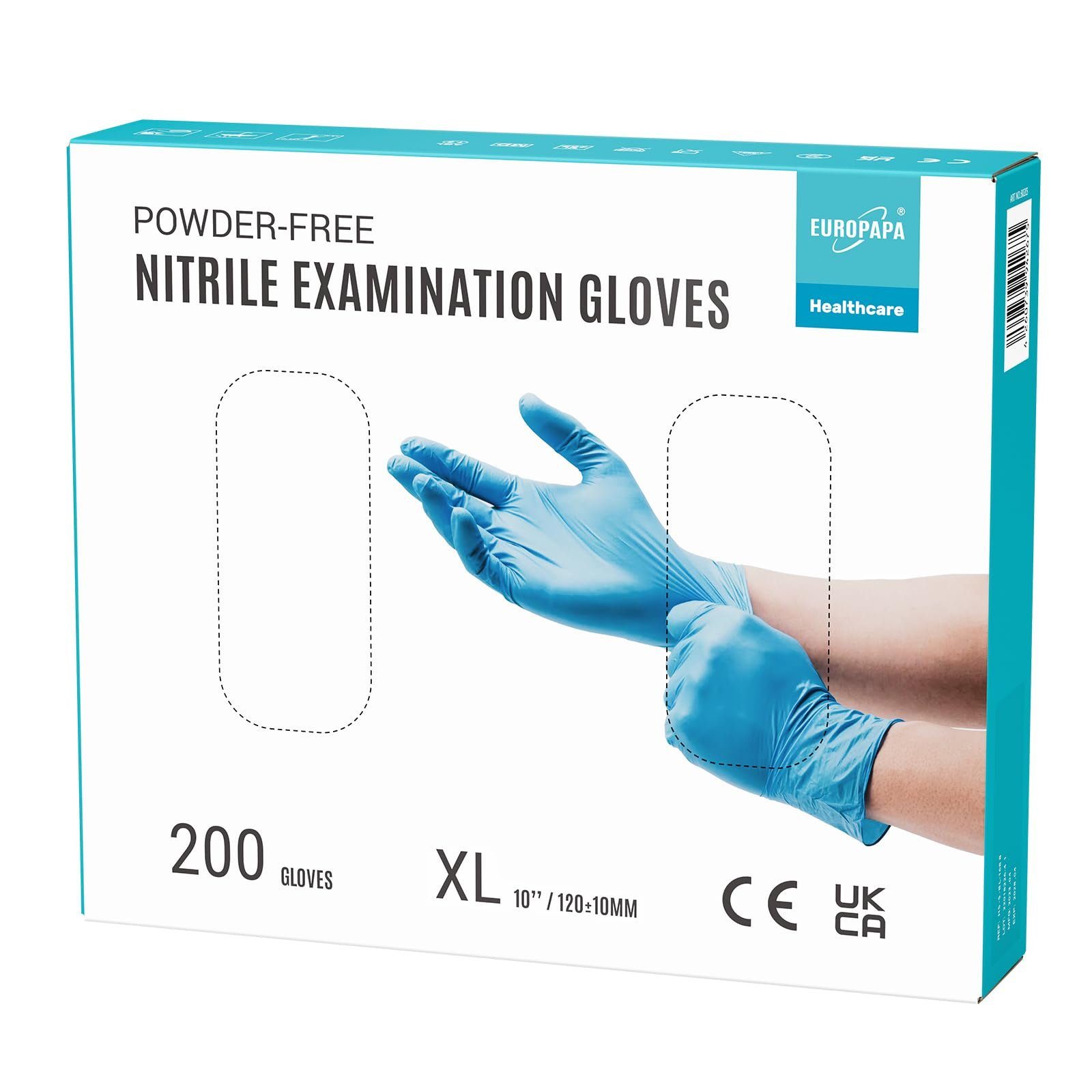 EUROPAPA Nitril-Handschuhe Medical Einmalhandschuhe Untersuchungshandschuhe günstig online kaufen