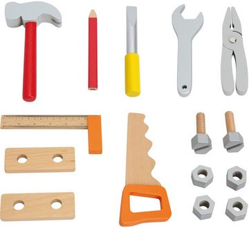 New Classic Toys® Spielwerkzeug Holzspielzeug, Educational, Werkzeuggürtel - orange, Werkzeug aus Holz