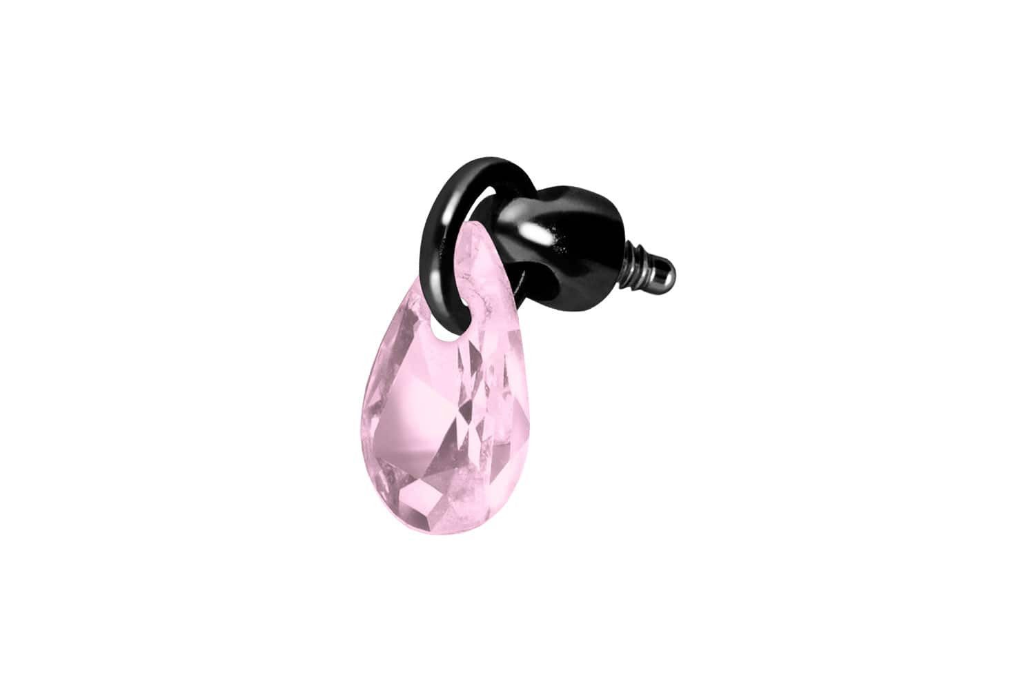 Farbe: Schwarz + Kristall: Rosa