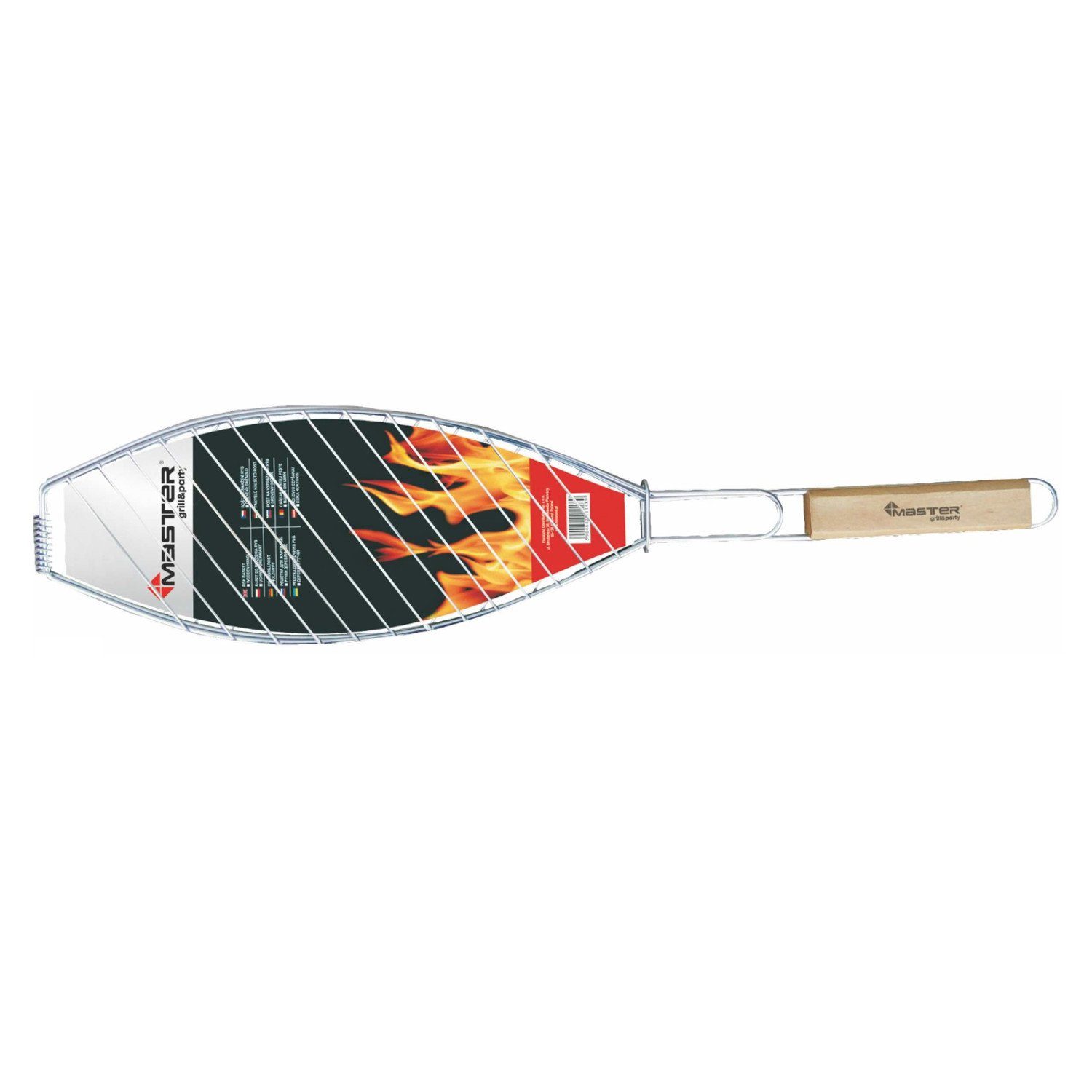 Master Grill & Party Grillrost MG148, Grillaufsatz Fischbräter 68cm