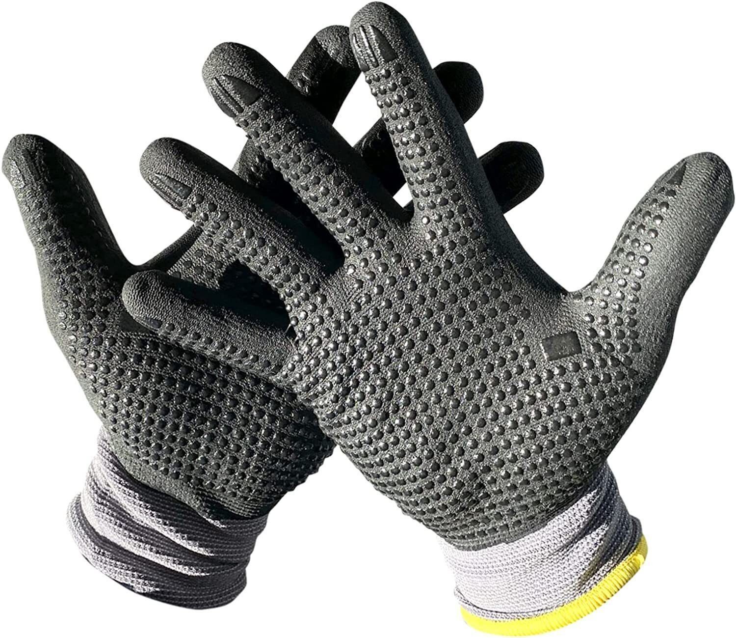Hase Safety Gloves Arbeitshandschuhe Padua Grip (Packung, 10-St., Montagehandschuh aus Nylon/Nitrilschaum, VPE= 10 Paar, Gr 6-11) Atmungsaktiv, starker Grip