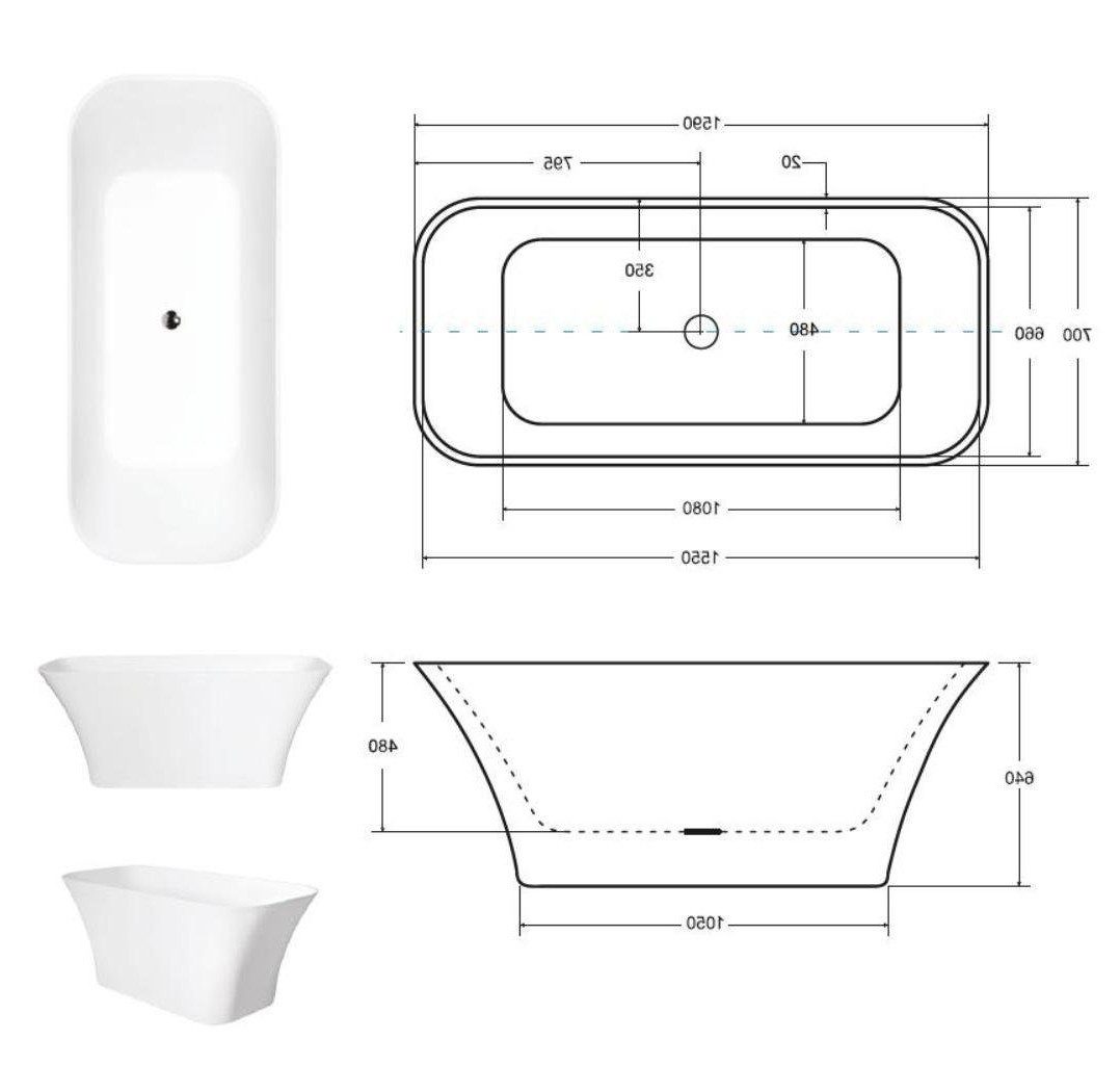 Xlmoebel Badewanne Moderne Badezimmerartikel in ansprechendem Design und hoher Qualität, Hergestellt in Europa