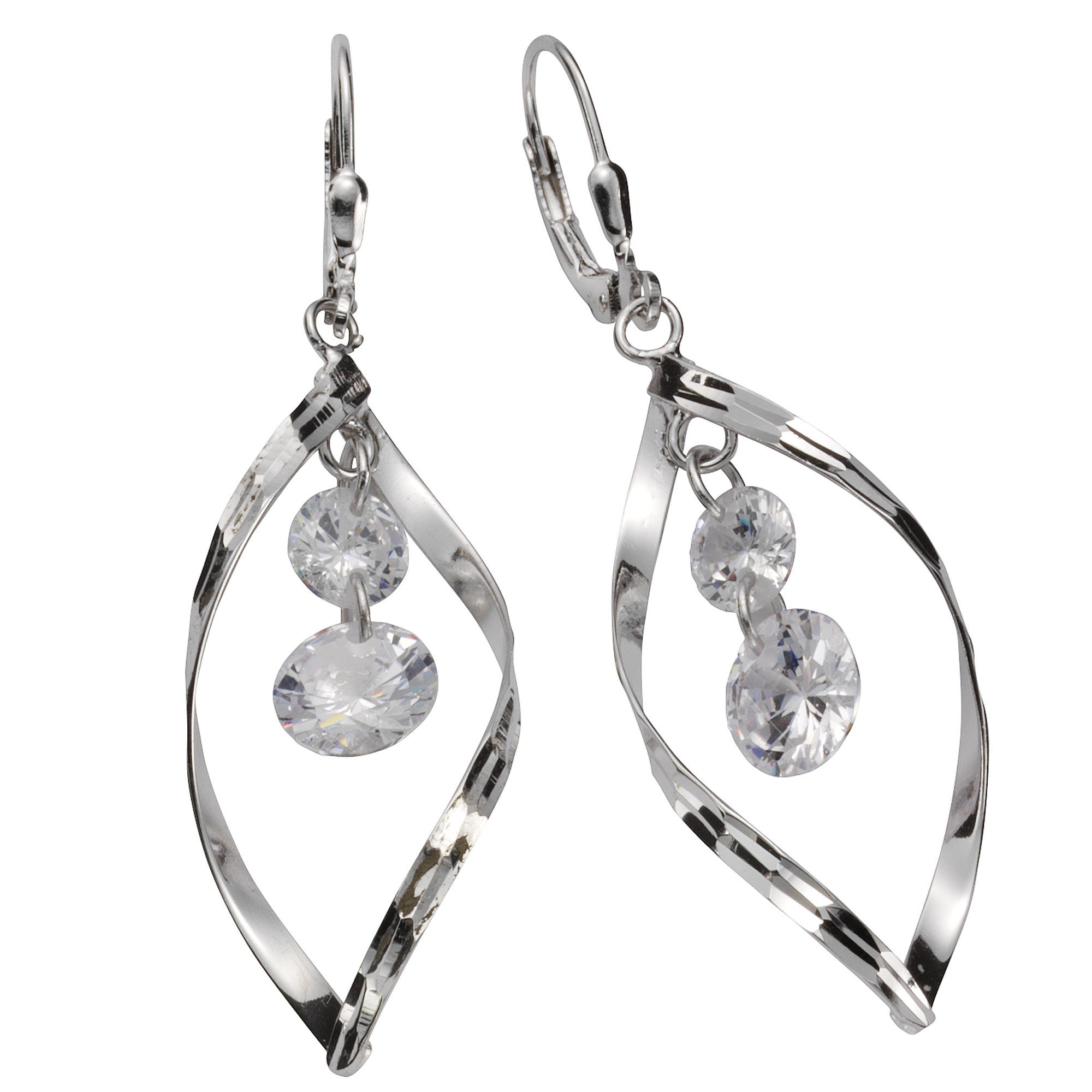 Vivance Paar Ohrhänger 925 Silber Zirkonia