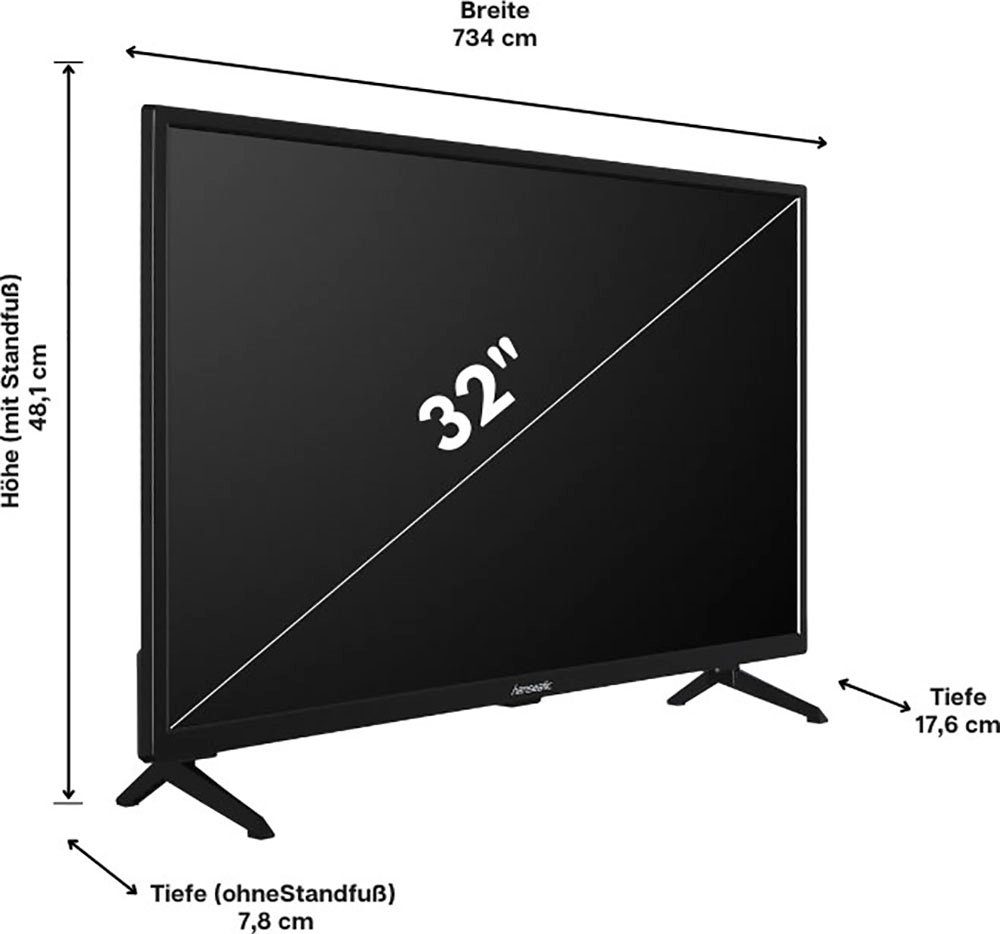 Hanseatic 32H450 LED-Fernseher (80 Zoll, cm/32 HD-ready)