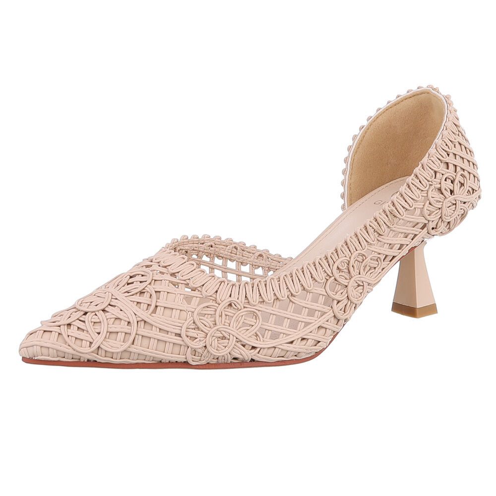Ital-Design Elegante Pumps mit geflochtenem Design für Damen Pumps (8954239 günstig online kaufen