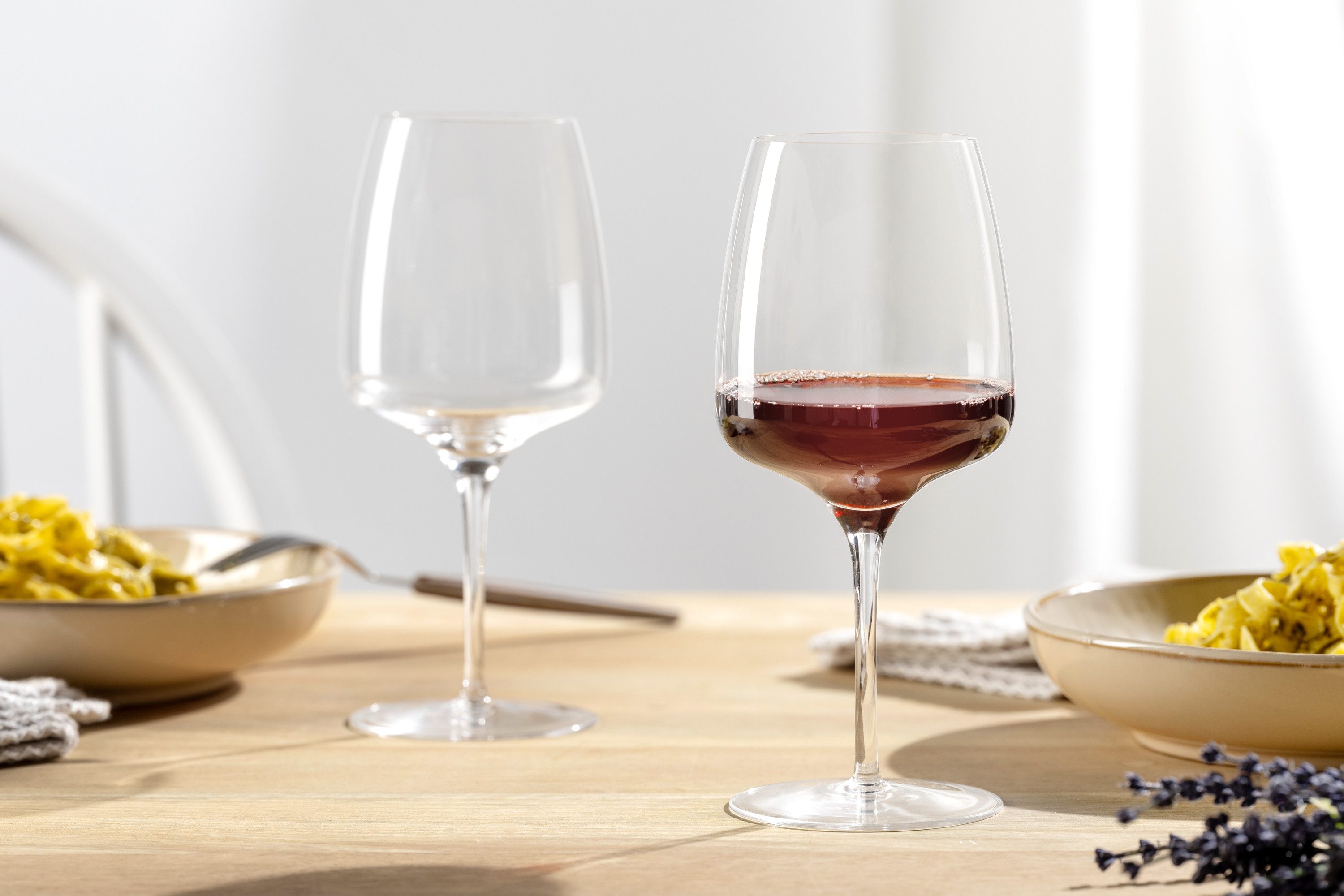 LEONARDO Weinglas Rotweinglas CESTI, 500 ml, 6er-Set, 6-tlg., Kristallglas, spülmaschinengeeignet