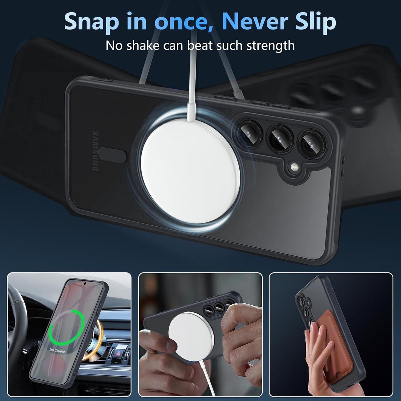 CoolGadget Handyhülle für Samsung Galaxy S25 6,1 Zoll, Kamera Schutz Hülle Silikon Hard Case Schutzhülle für Magsafe Zubehör – Bild 5 von 5