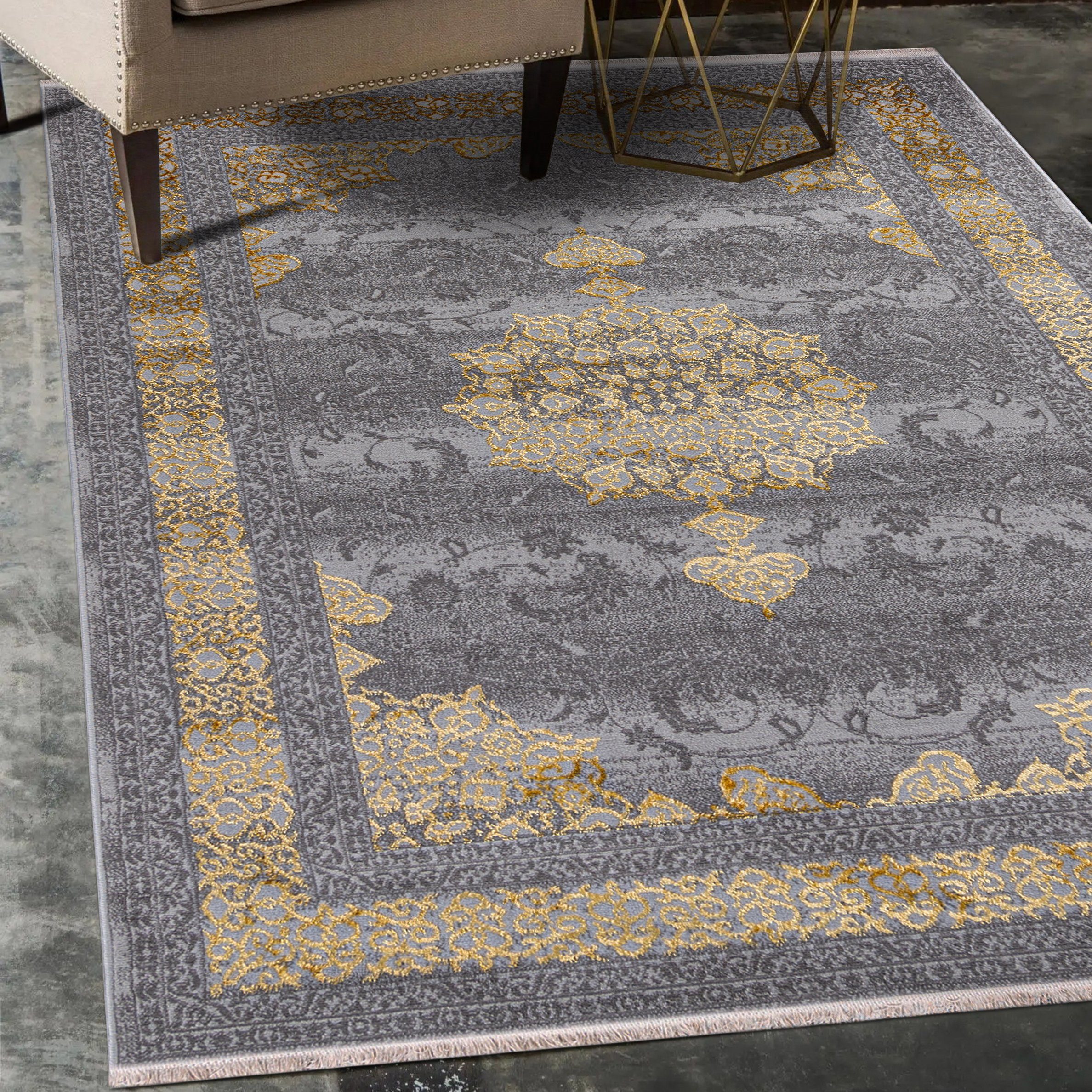 Orientteppich Orientalisch Teppich mit Fransen