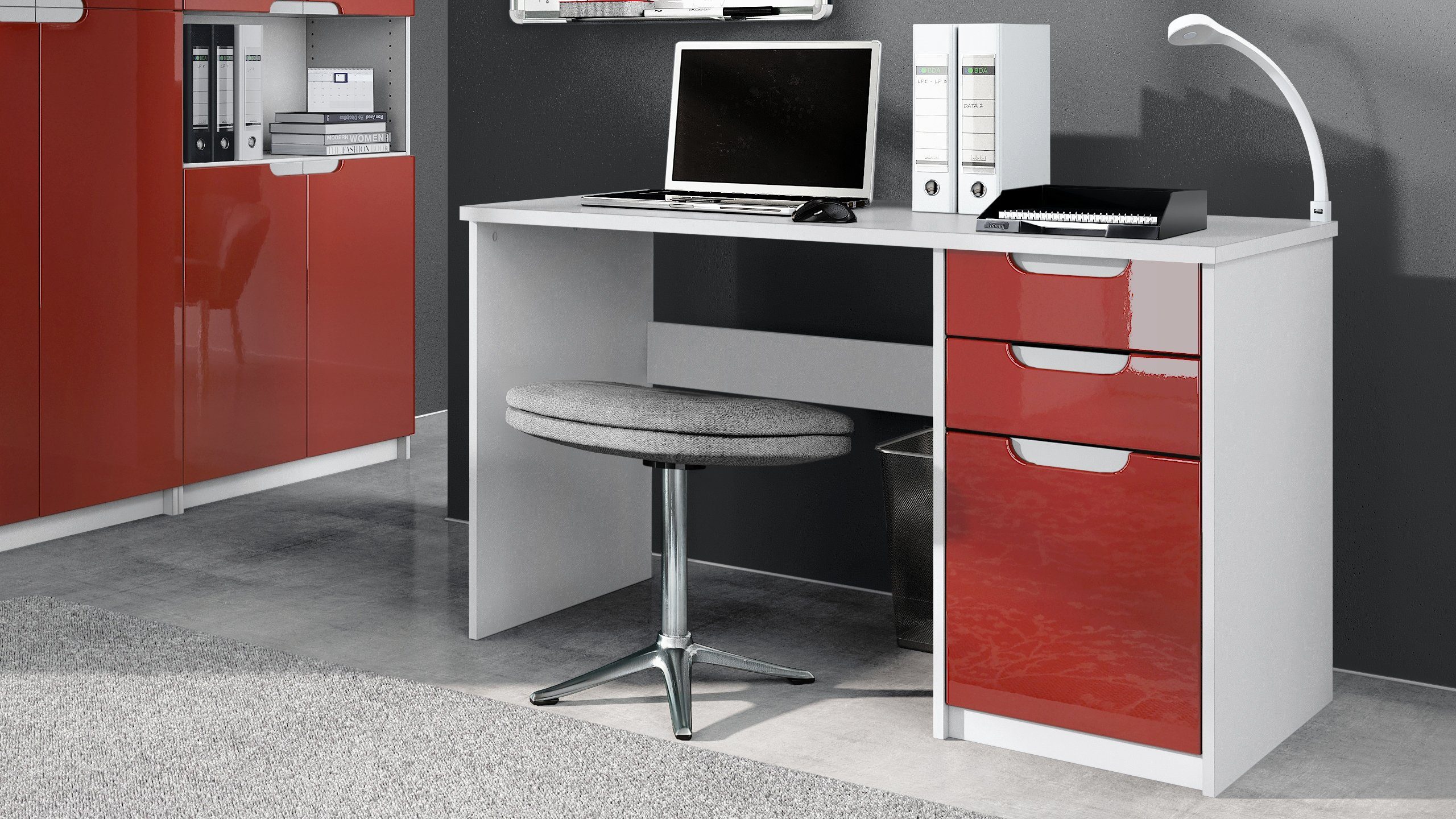Vladon Schreibtisch Logan (Bürotisch, mit 2 günstig online kaufen