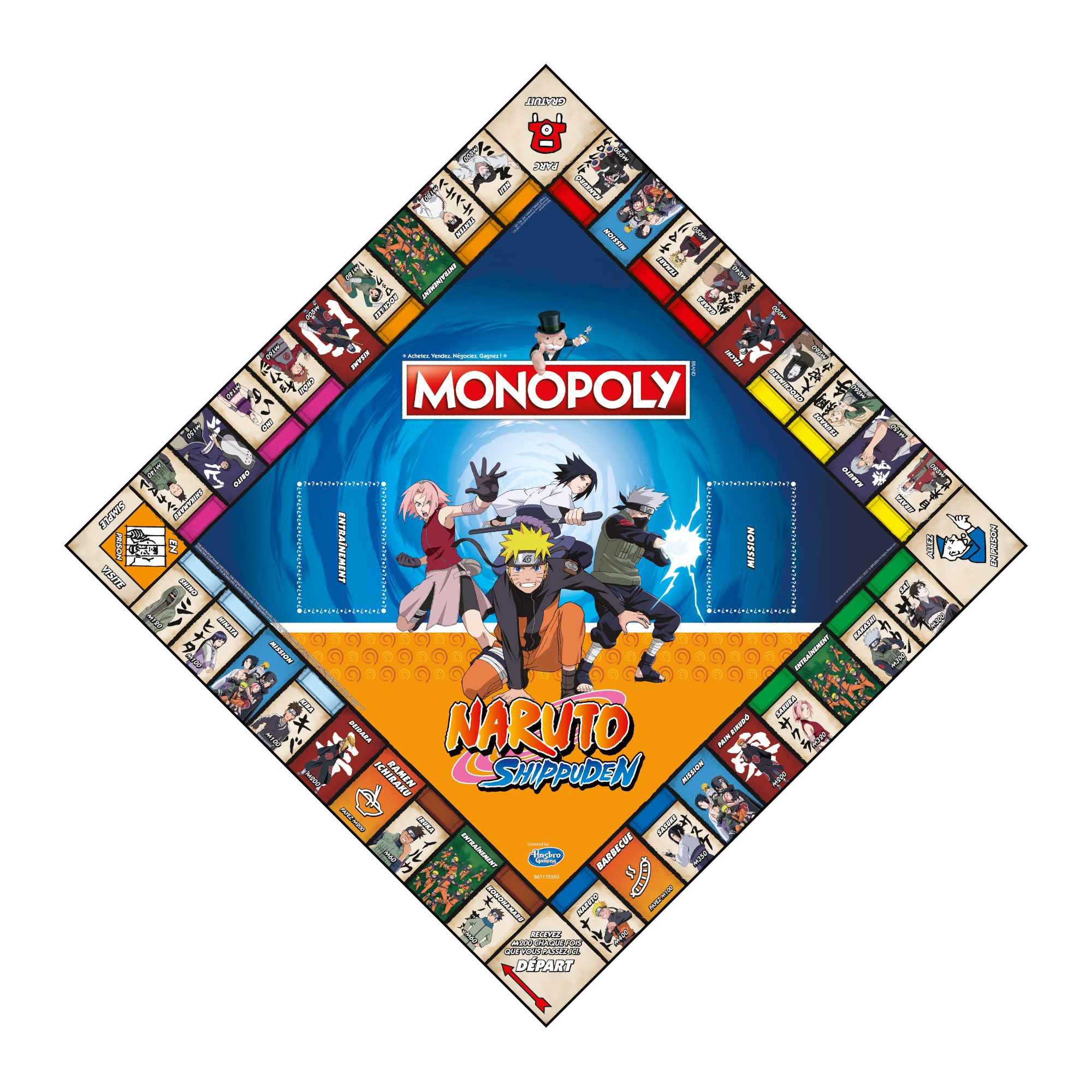 Winning Moves Monopoly Top Trumps + Naruto Naruto (deutsch/französisch) Spiel