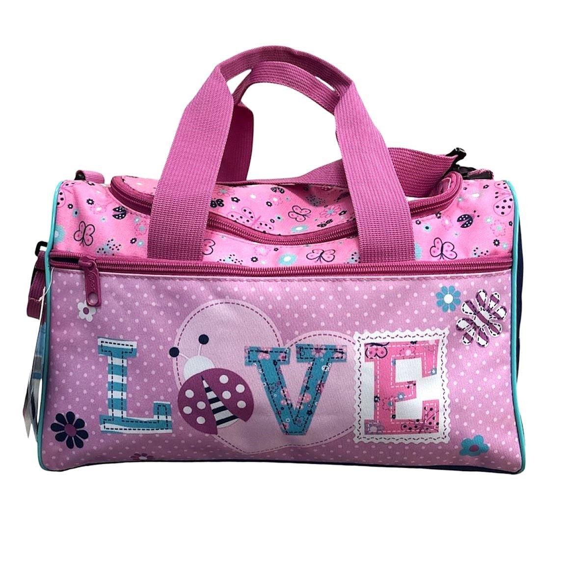 UNDERCOVER Reisetasche Sporttasche Love, Design mit Blumen und Schmetterlingen