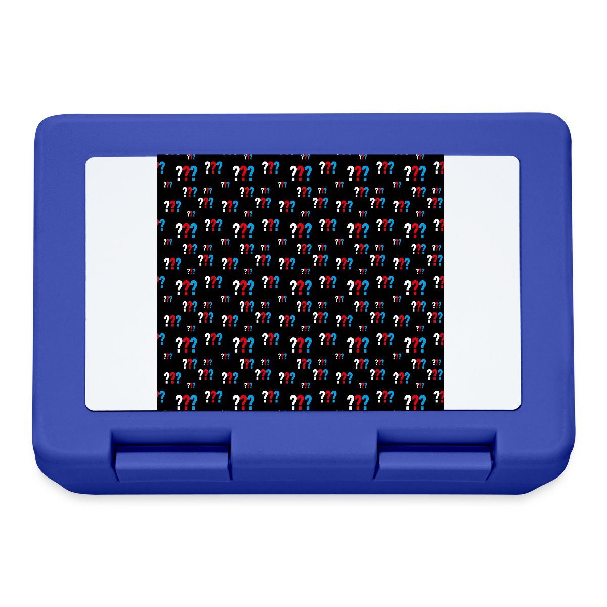 Spreadshirt Lunchbox Die Drei Fragezeichen Muster Brotdose Lunchbox, Plastik, Aluminium