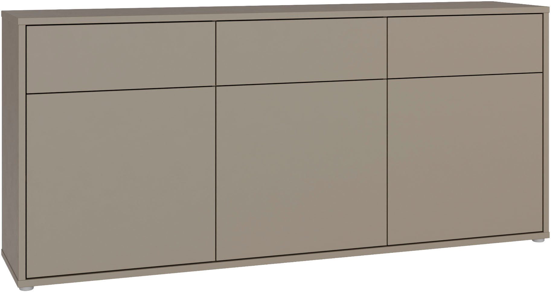 FORTE Sideboard Alice Springs, Sideboard, Breite 184,2 cm, viel Stauraum, Schubkästen mit Vollauszug, Push to open, grifflos