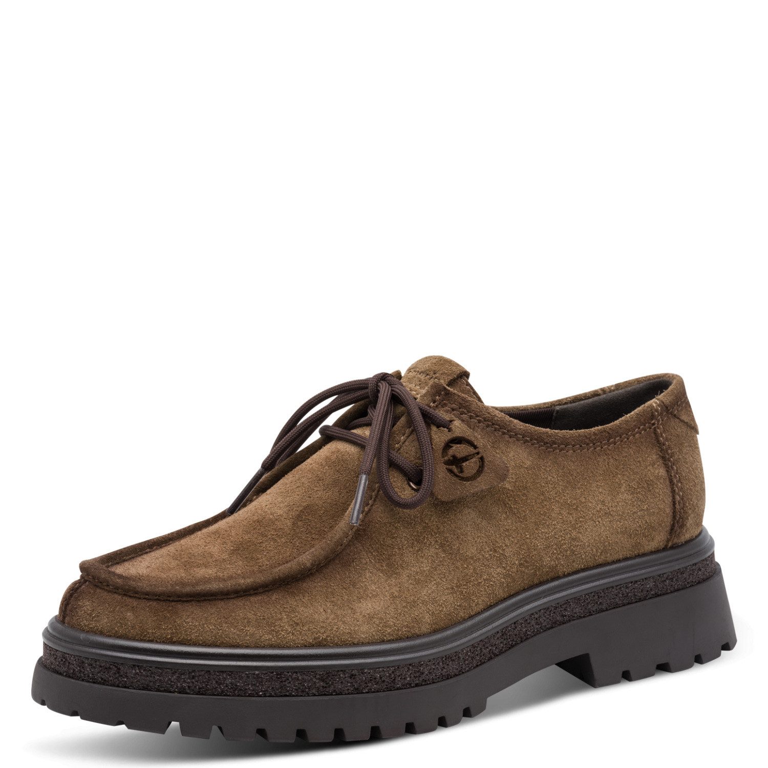 Tamaris Schnürschuh Chunky Schnürer, Halbschuh mit Mokassin-Naht