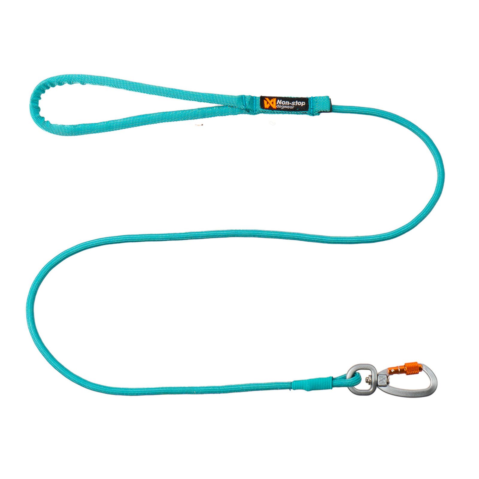 Non-stop dogwear Hundeleine Trekking rope leash, Runde Leine mit Schraubverschlusskarabiner