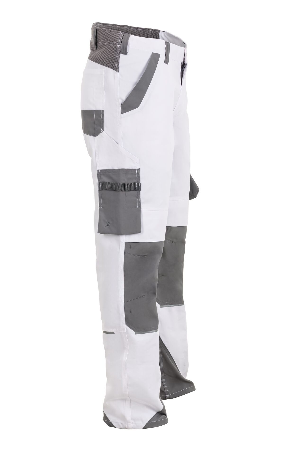 Planam Arbeitsbundhose PLANAM Herren Bundhose NORIT 4-Wege-Stretch Weiß/Zink – Bild 3 von 5