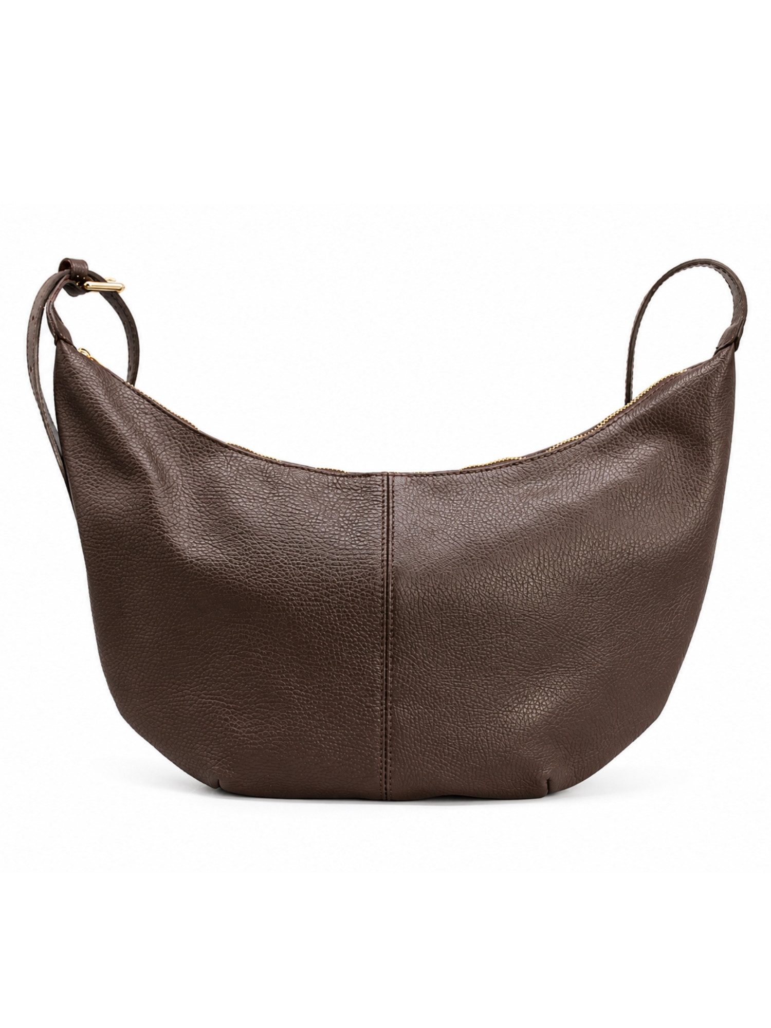 Adel Bags Schultertasche Lunara Echtleder Schultertasche Damen Hobo Bag Made in Italy (Einzelartikel), 100 % Echtleder Made in Italy mit verstellbarem Schulterriemen