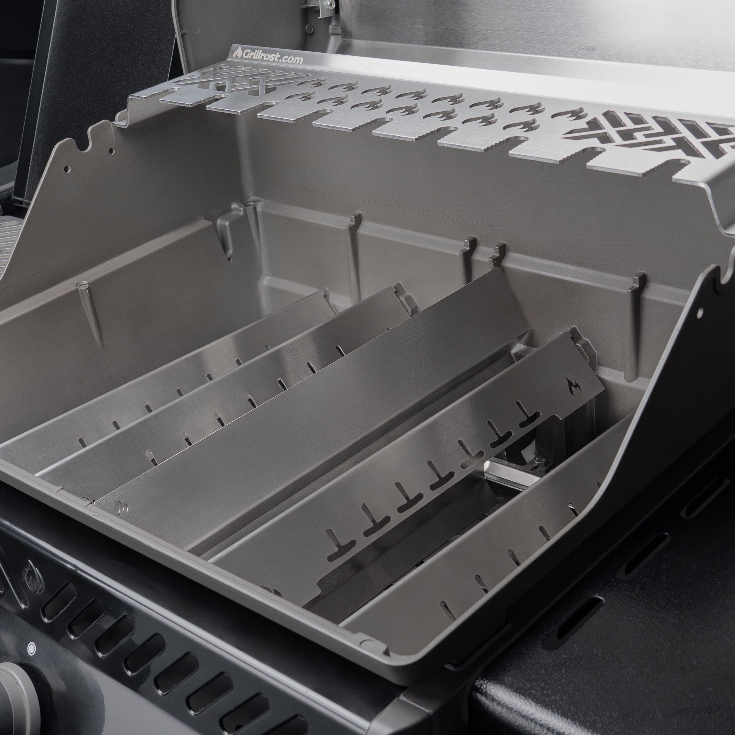 Grillrost.com BBQ Grillrost BBQ Teilerblech Napoleon Rouge, Made in Germany