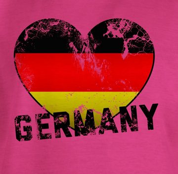Shirtracer T-Shirt Germany Herz Deutschland 2024 Fussball EM Fanartikel Kinder