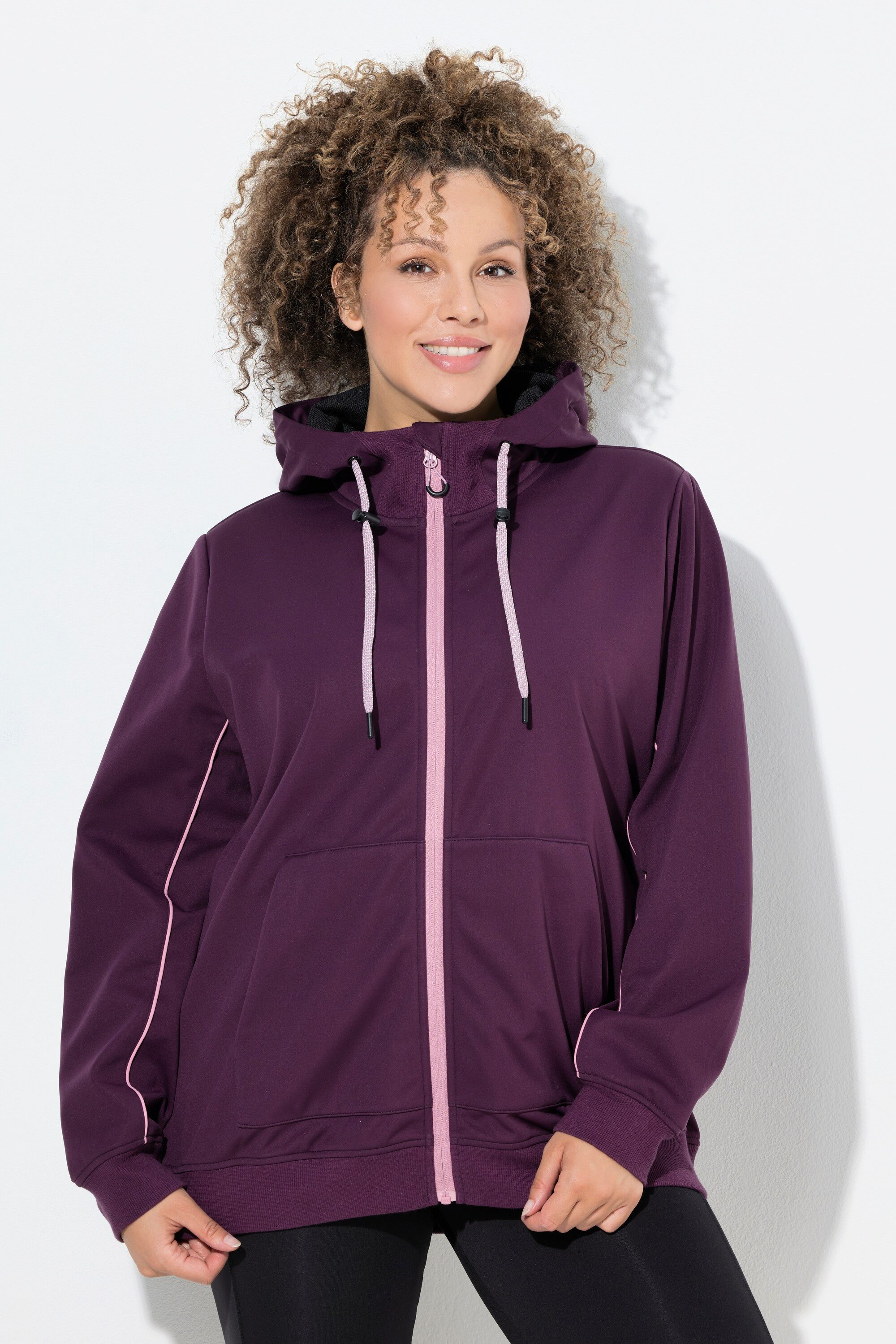 Ulla Popken Softshelljacke Softshell-Funktionsjacke wasserabweisend Kapuze günstig online kaufen