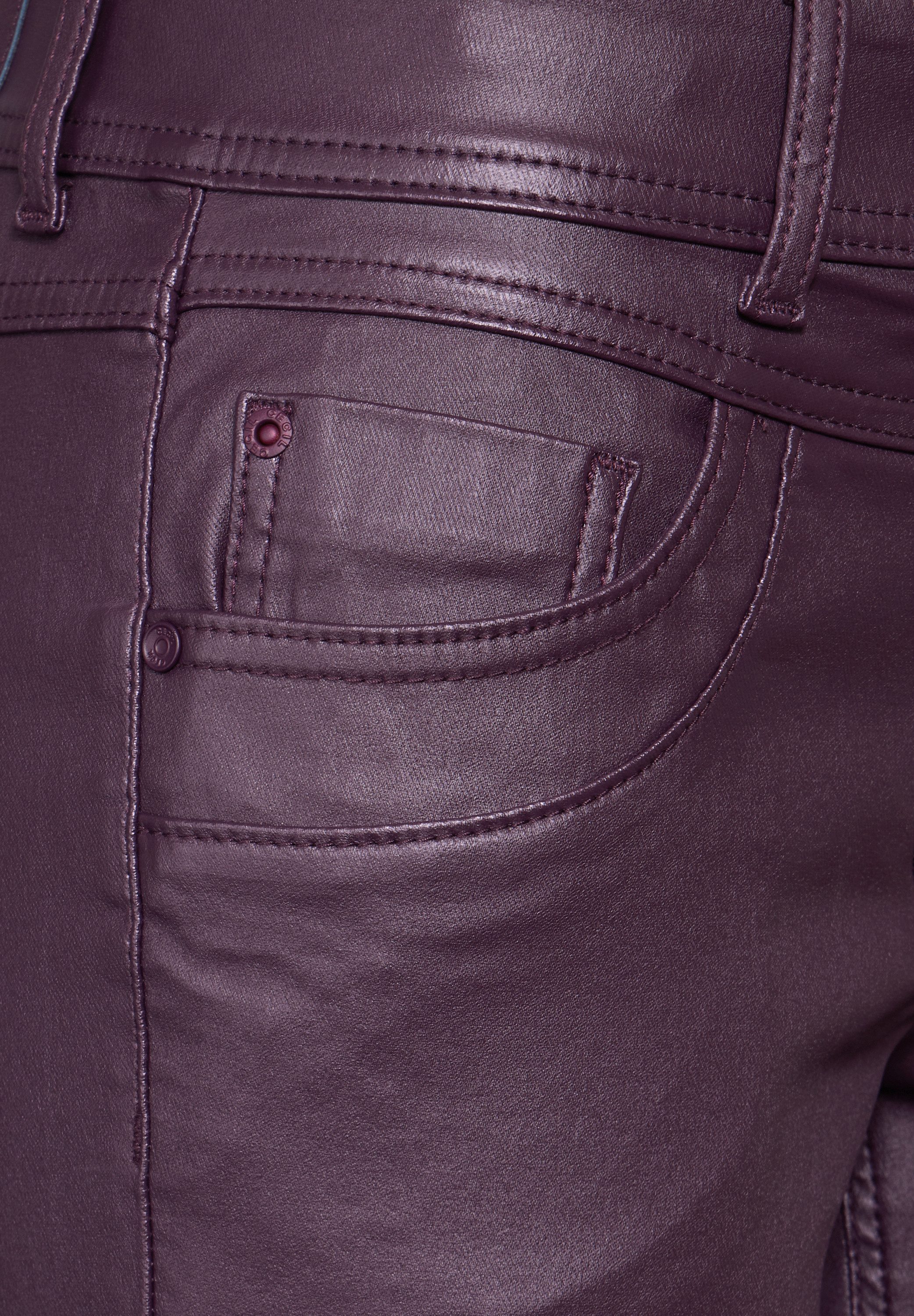 CECIL Lederimitathose SCARLETT im Five-Pocket Style