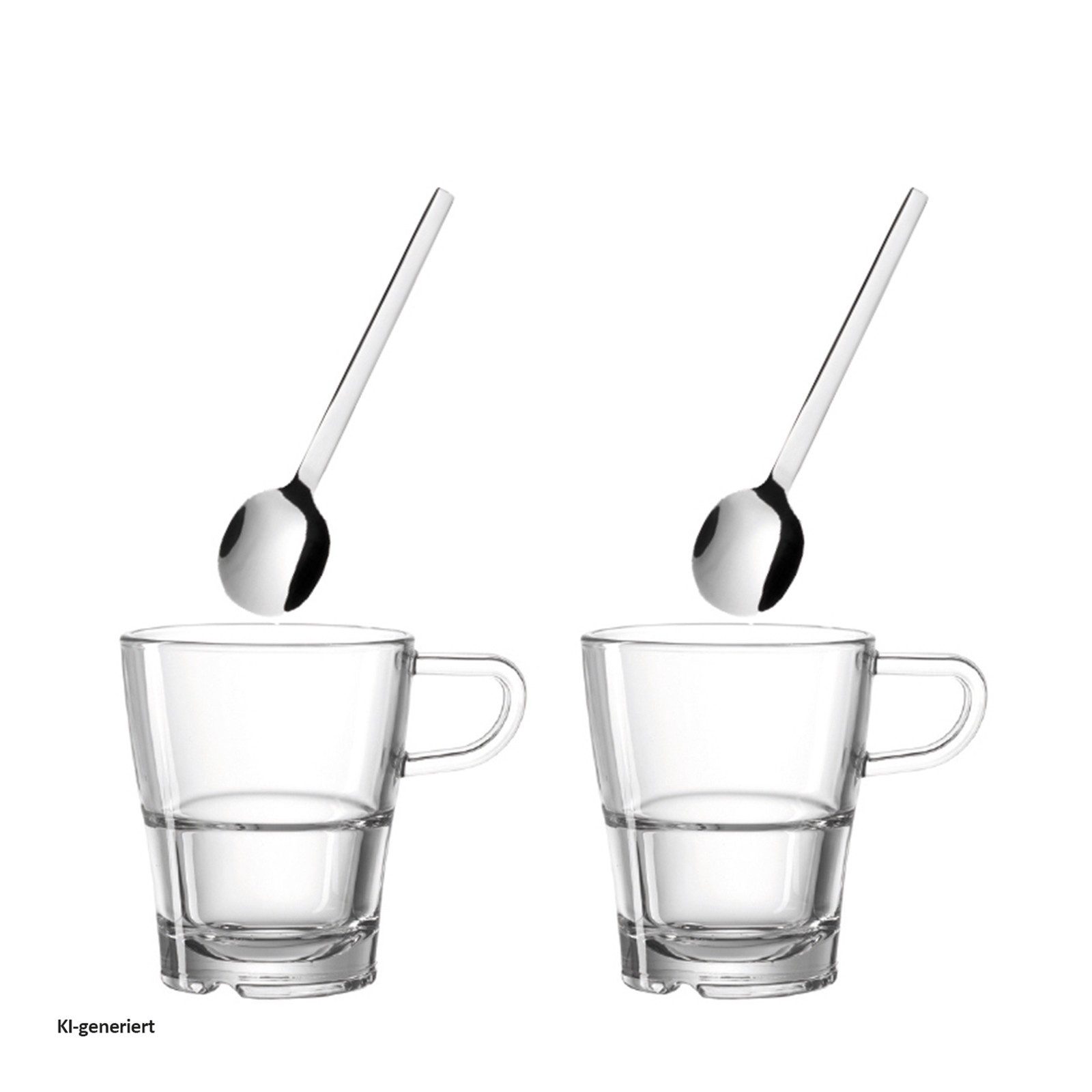 LEONARDO Tasse Henkelbecher, 4tlg.Set Senso, 4-tlg., Materialmix
