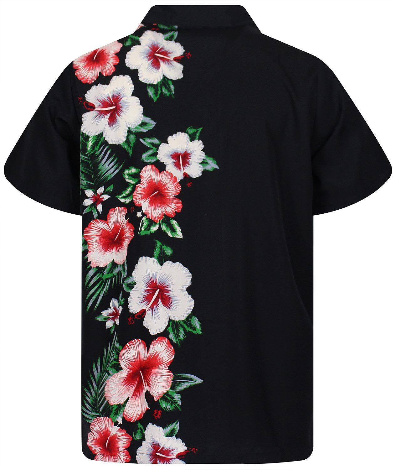 King Kameha Hawaiihemd Wedding Funky Hawaii-Hemd Herren Kurzarm Front-Tasche Stylish Unisex
